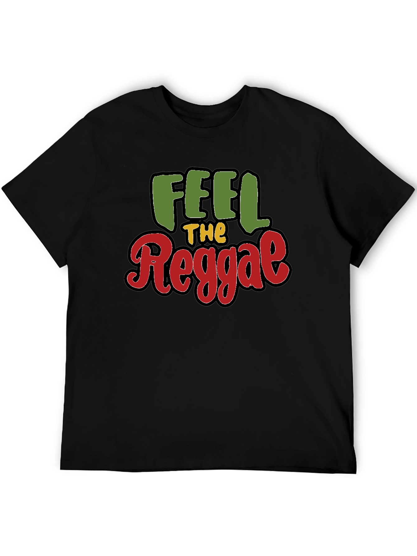 Feel The Reggae Black T-Shirt