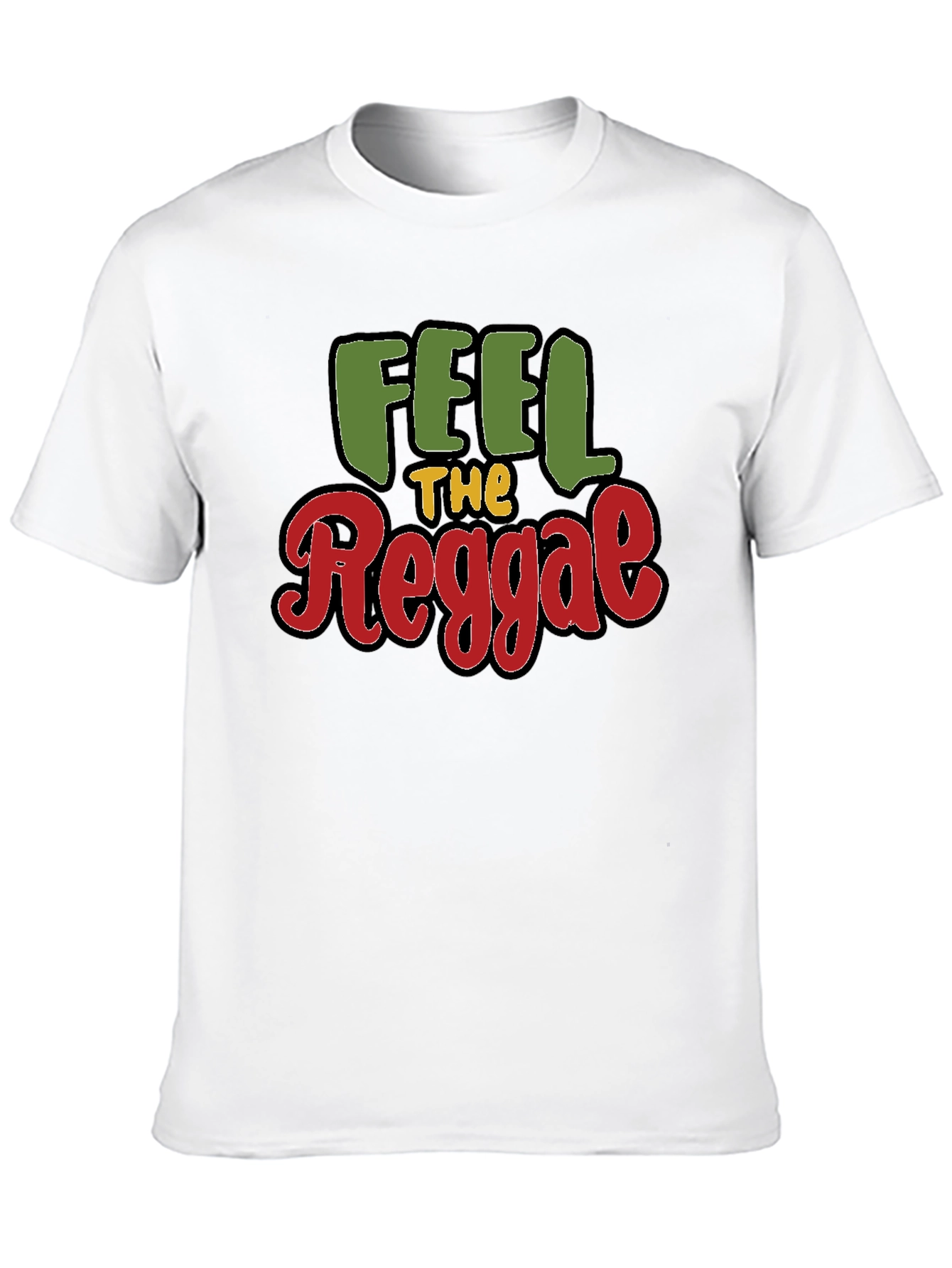 Feel The Reggae Black T-Shirt