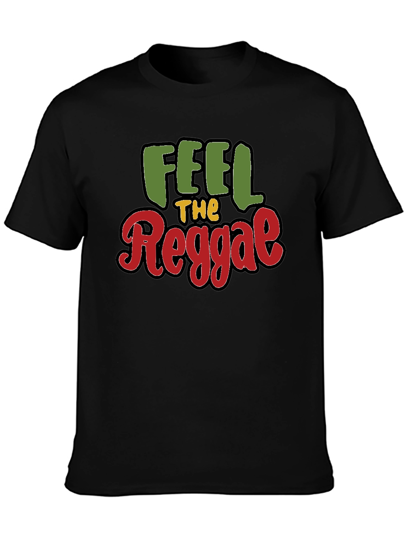 Feel The Reggae Black T-Shirt