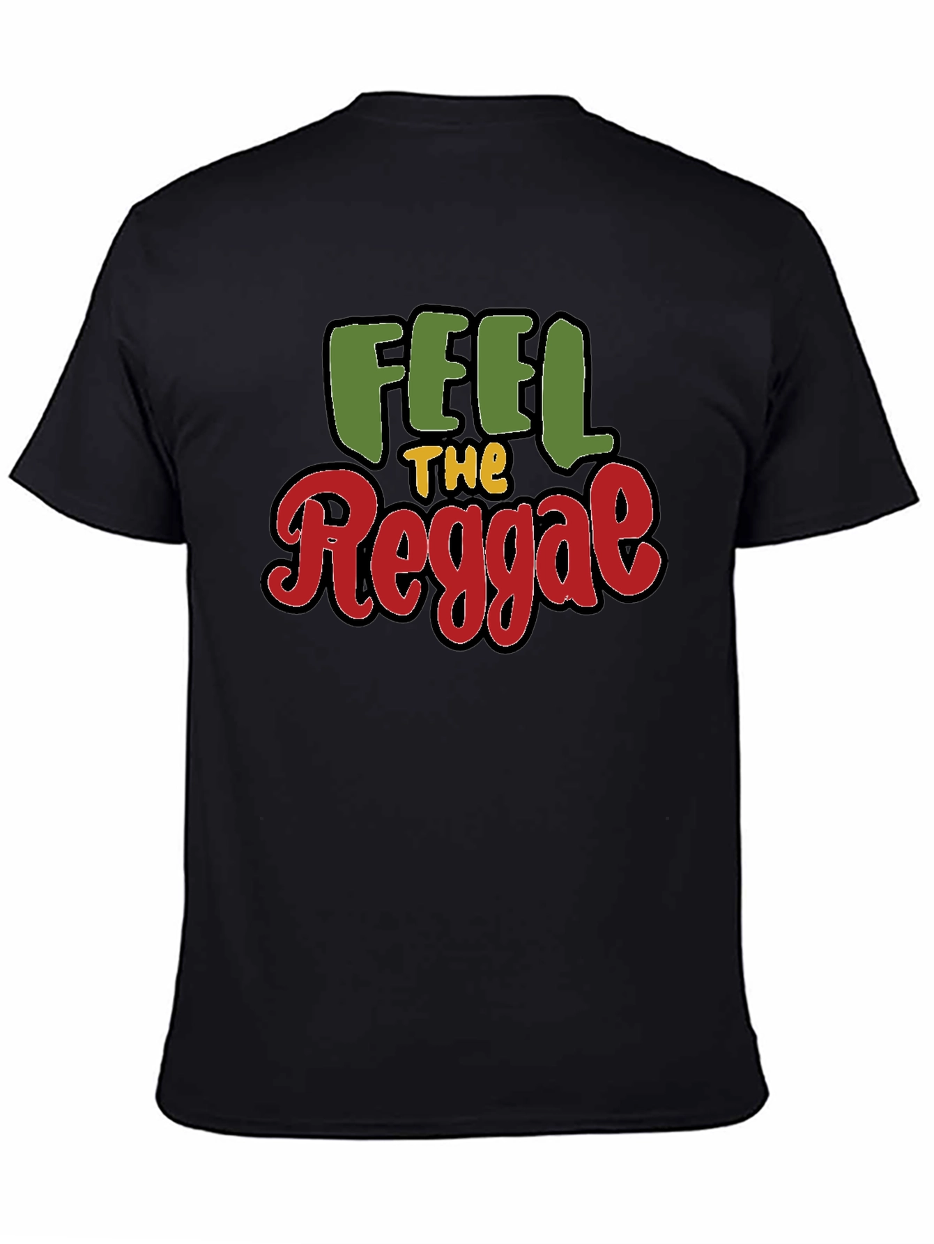 Feel The Reggae Black T-Shirt