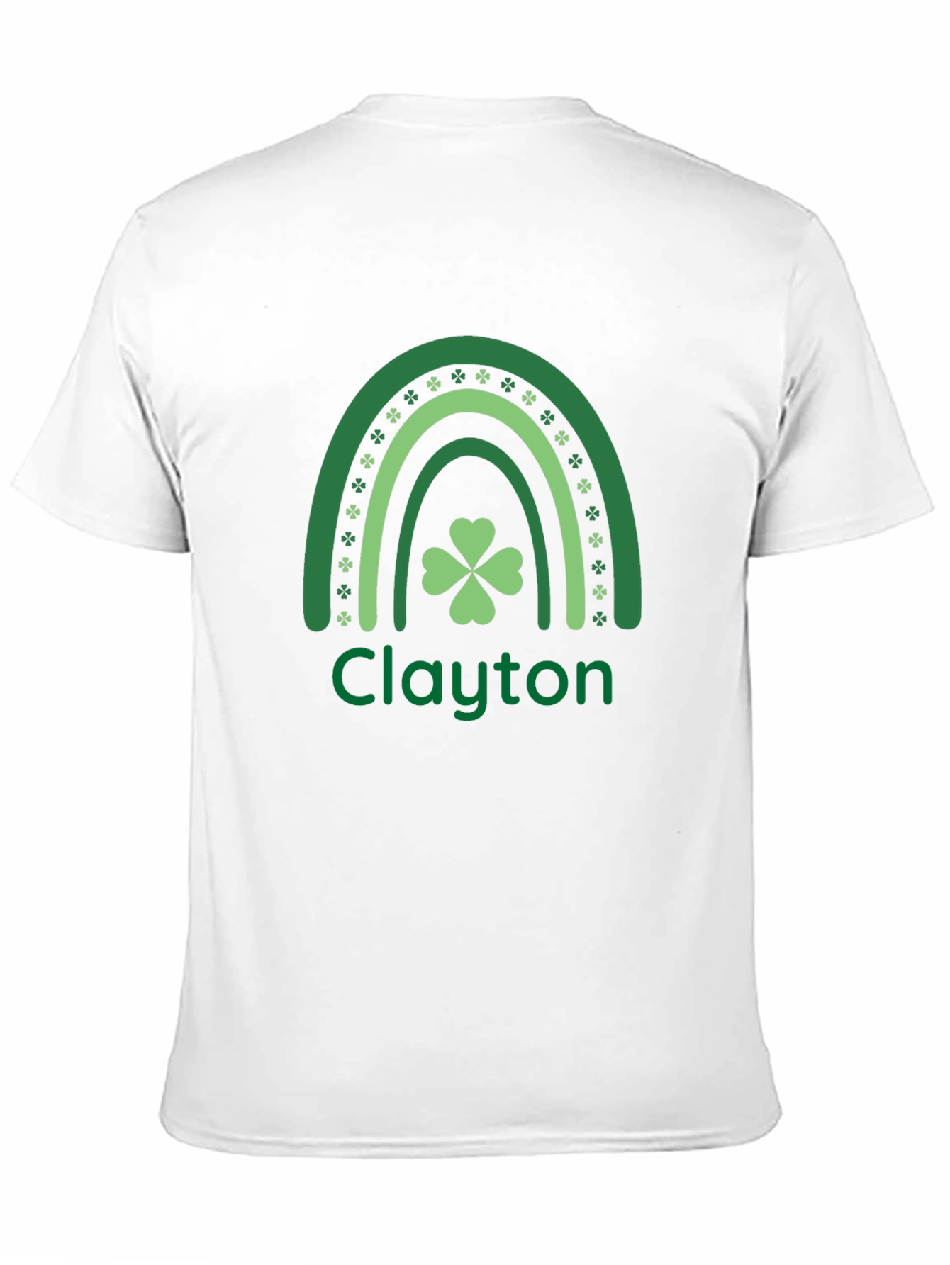 St Patricks Day Shamrock Rainbow Personalized T-Shirt