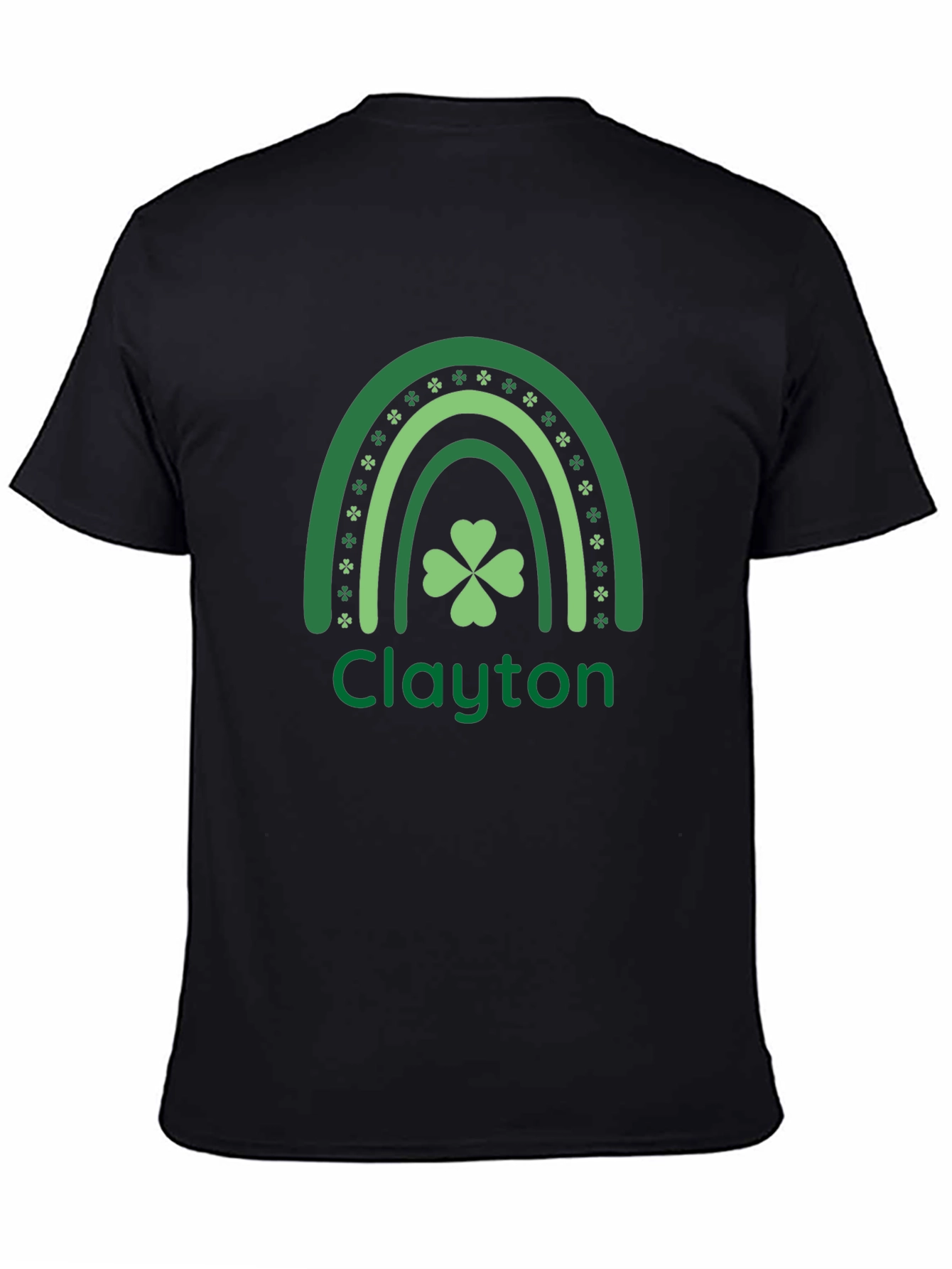St Patricks Day Shamrock Rainbow Personalized T-Shirt