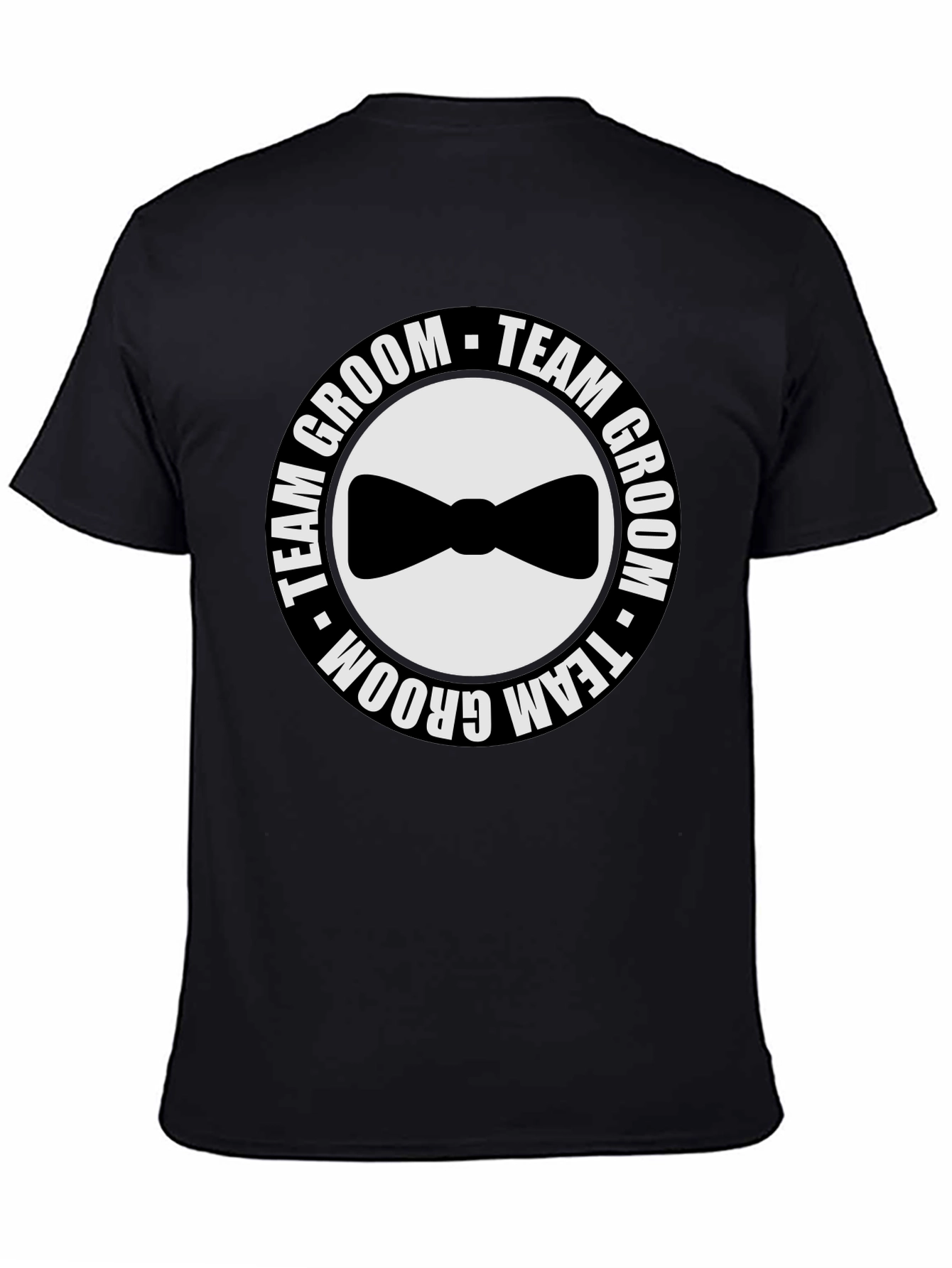 Team Groom Black T-Shirt - Wedding Party Apparel