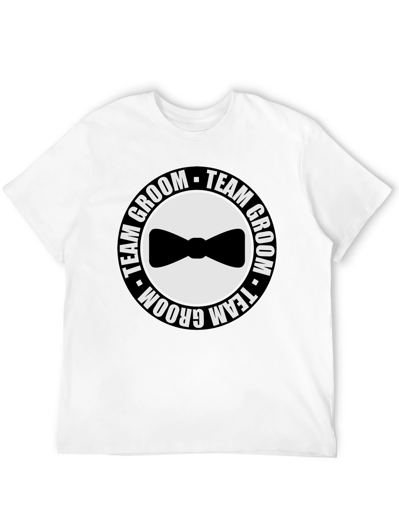 Team Groom Black T-Shirt - Wedding Party Apparel