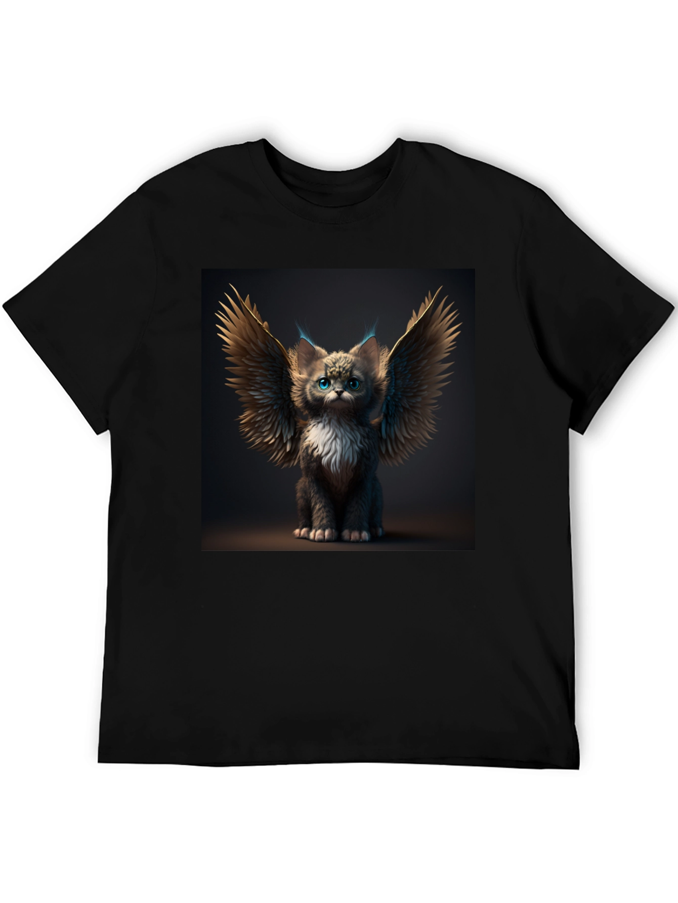 Winged Cat T-Shirt - Unique Graphic Tee