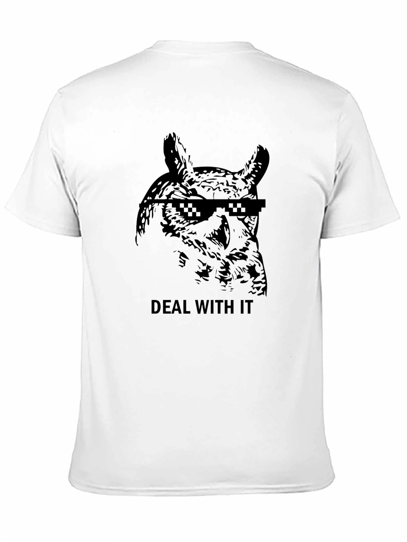 Deal With It Owl T-Shirt - Cool Graphic Tee