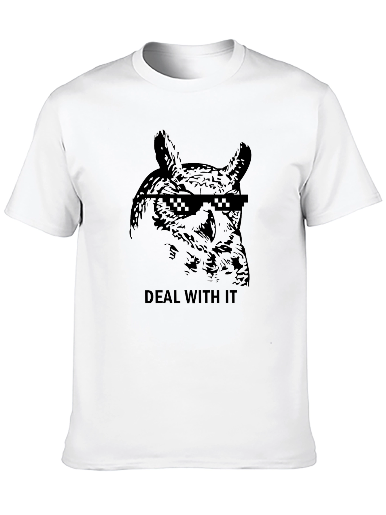 Deal With It Owl T-Shirt - Cool Graphic Tee