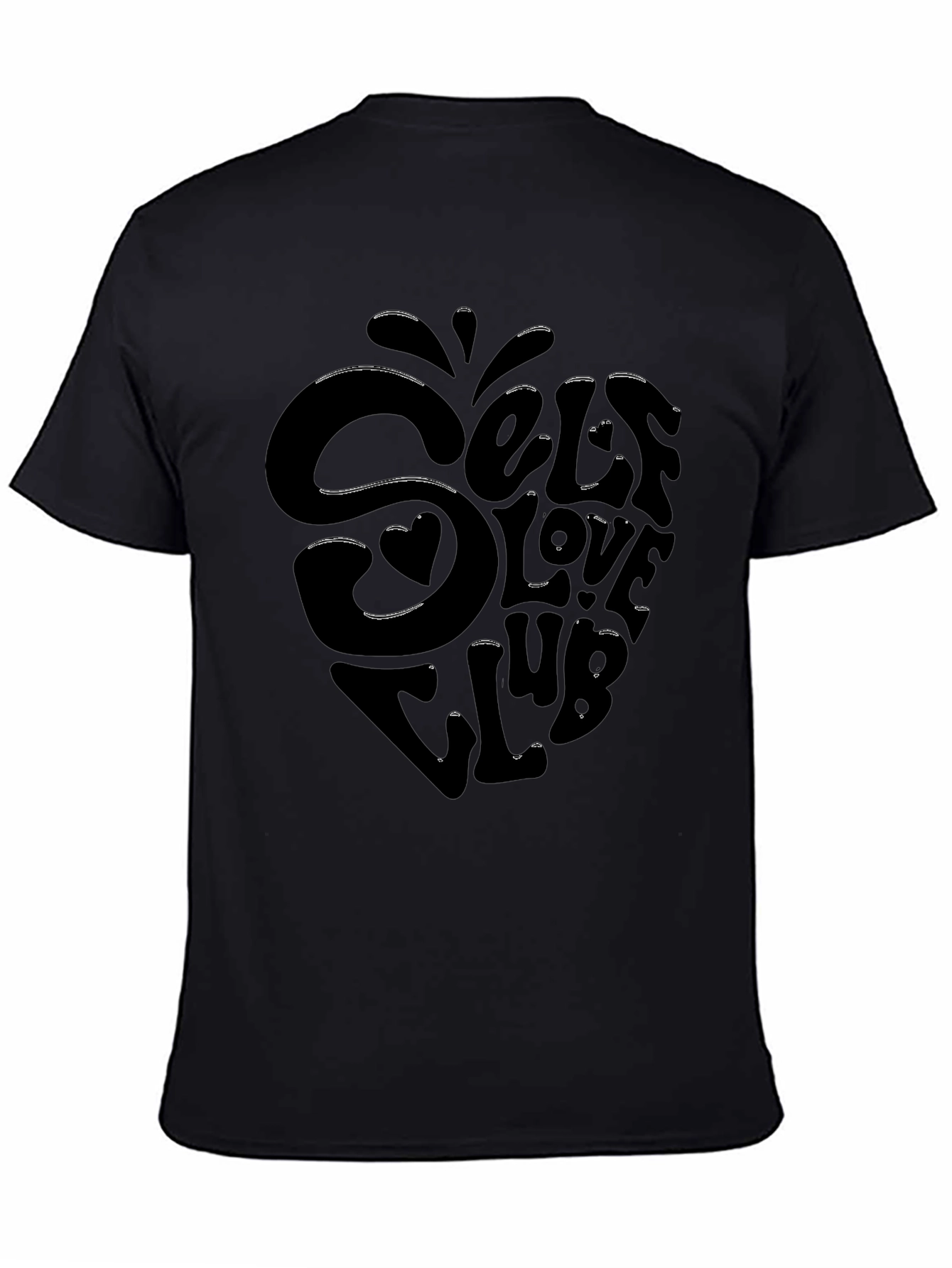 Self Love Club Black Graphic Tee