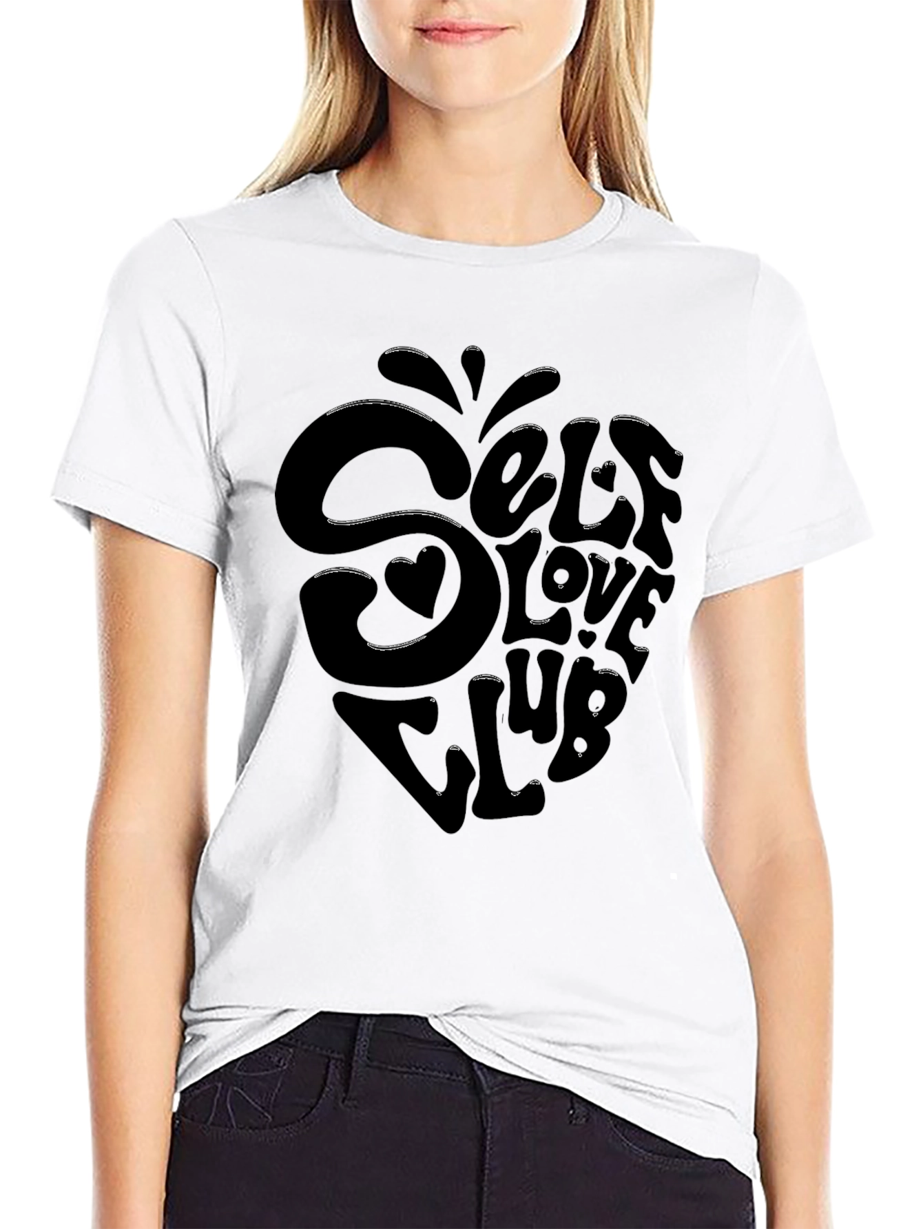 Self Love Club Black Graphic Tee