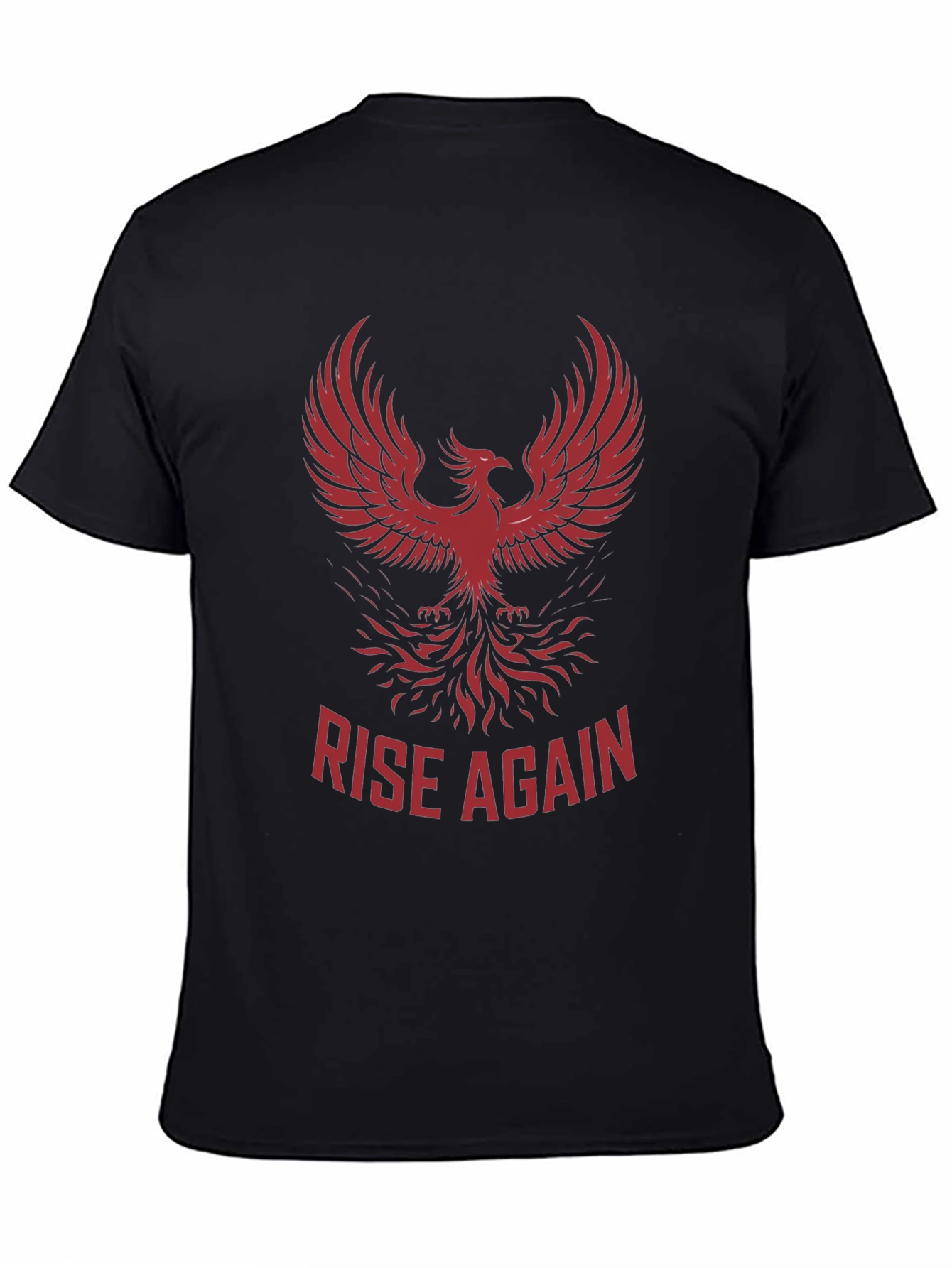 Rise Again Phoenix Graphic Tee - Black