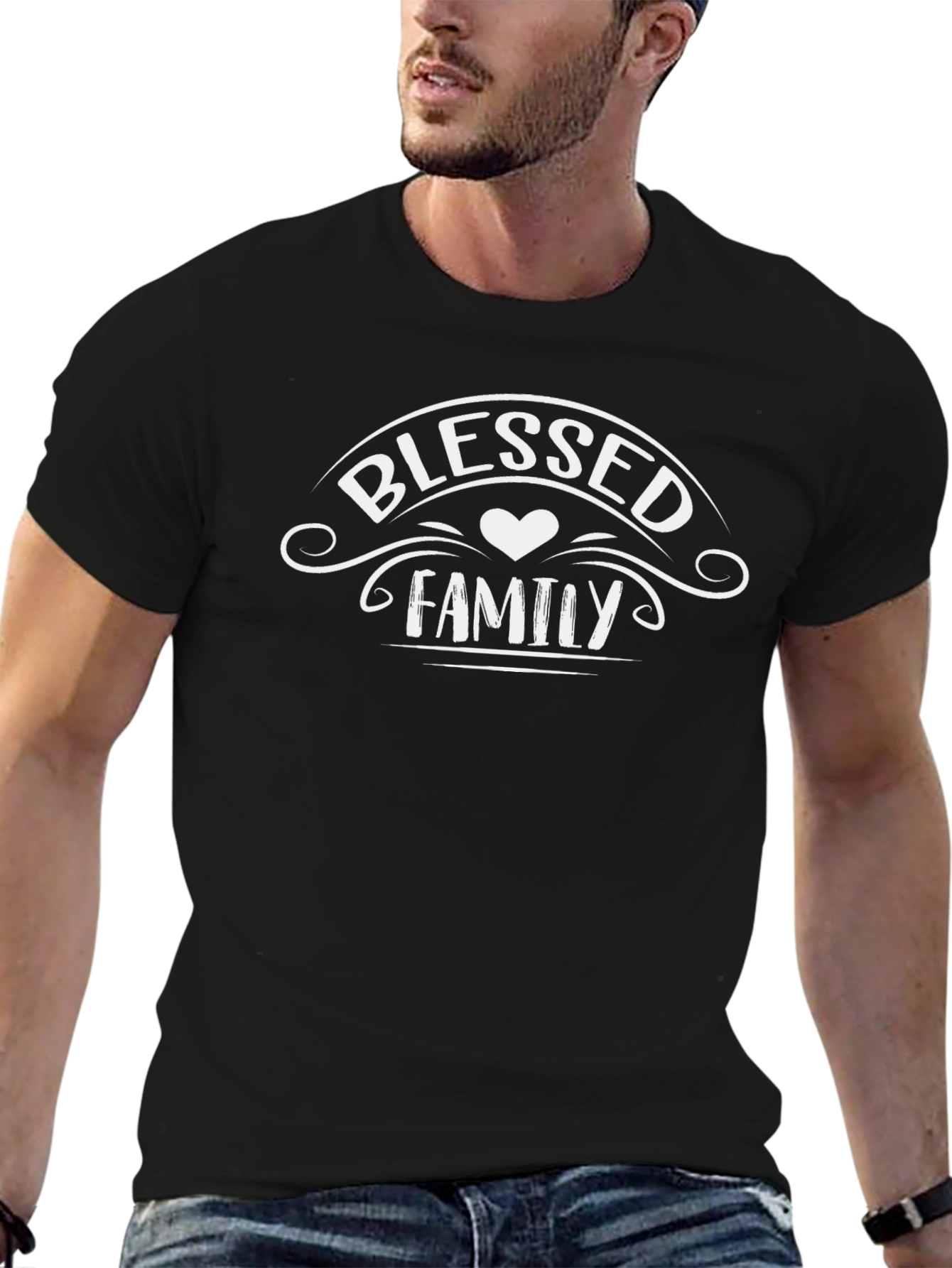 Blessed Family Graphic T-Shirt - Soft Cotton Blend