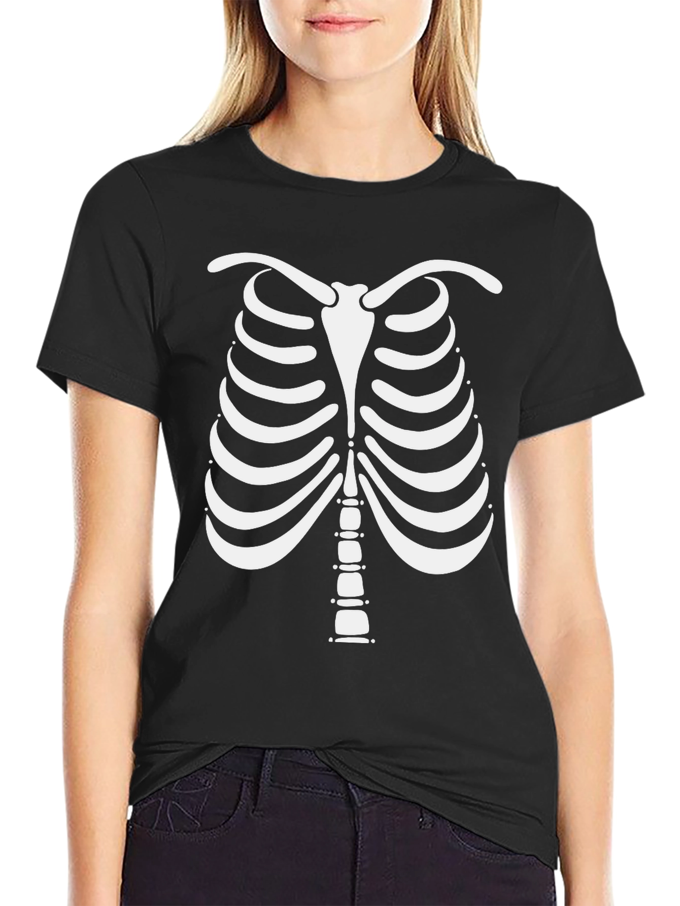 Skeleton Rib Cage T-Shirt - Halloween Costume Tee