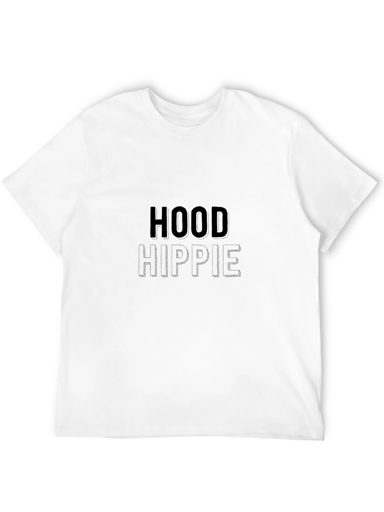 Hood Hippie Graphic Black T-Shirt
