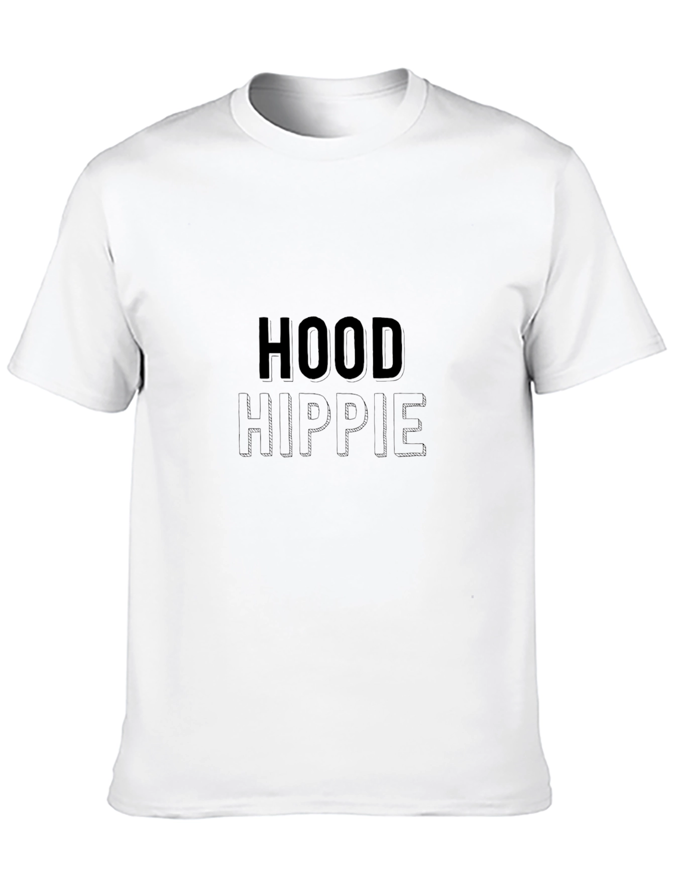 Hood Hippie Graphic Black T-Shirt