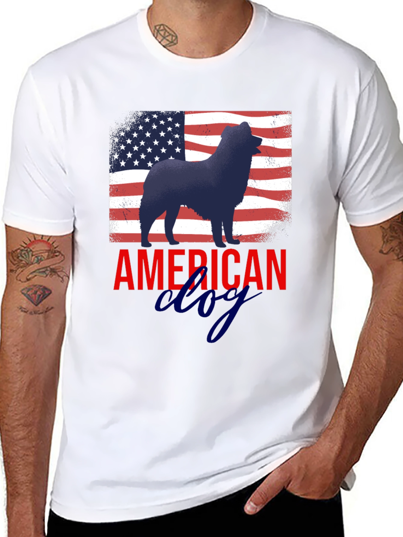 American Dog Patriotic T-Shirt