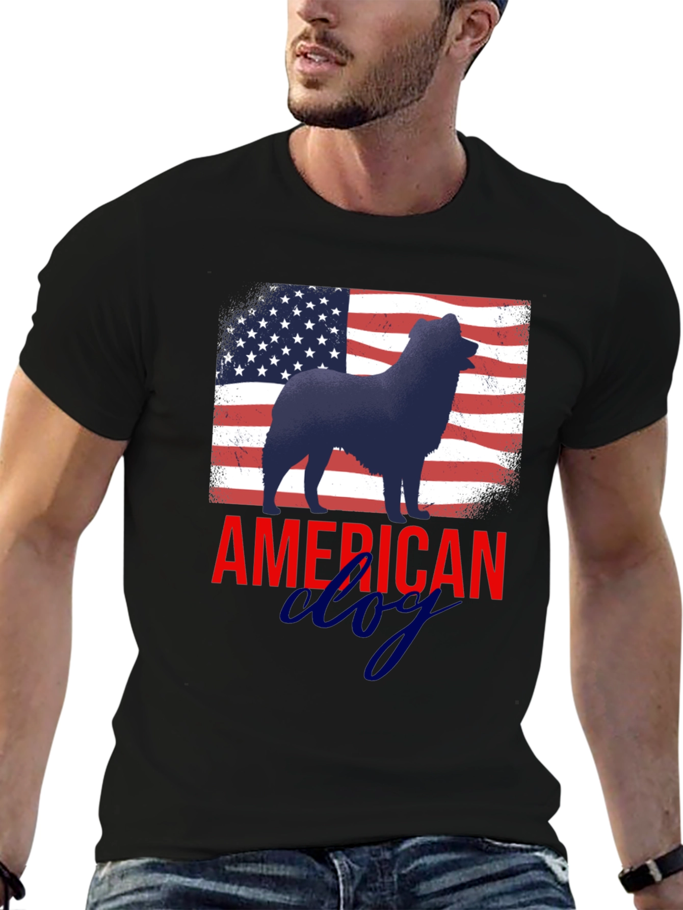 American Dog Patriotic T-Shirt