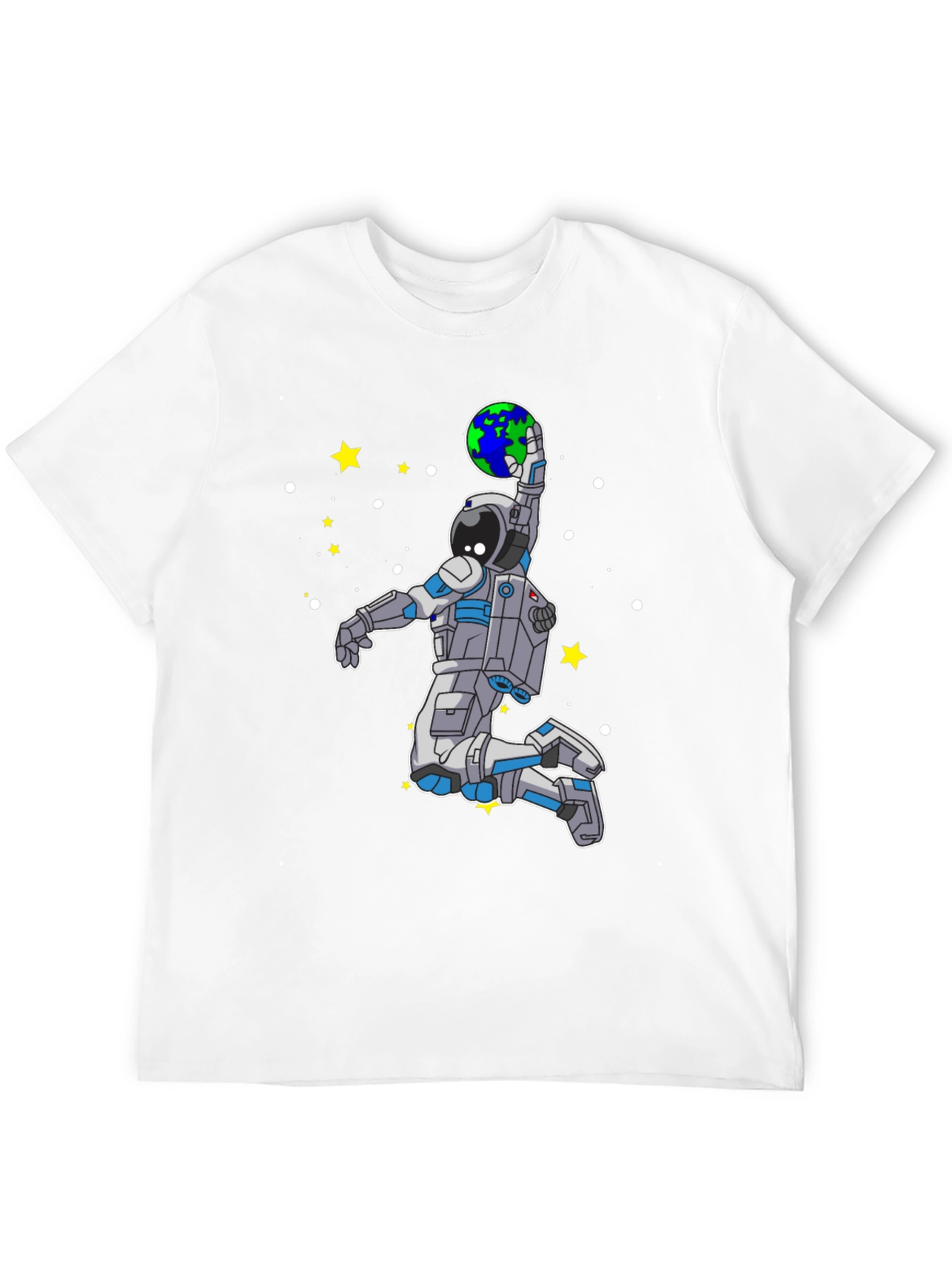 Astronaut Slam Dunking Earth T-Shirt