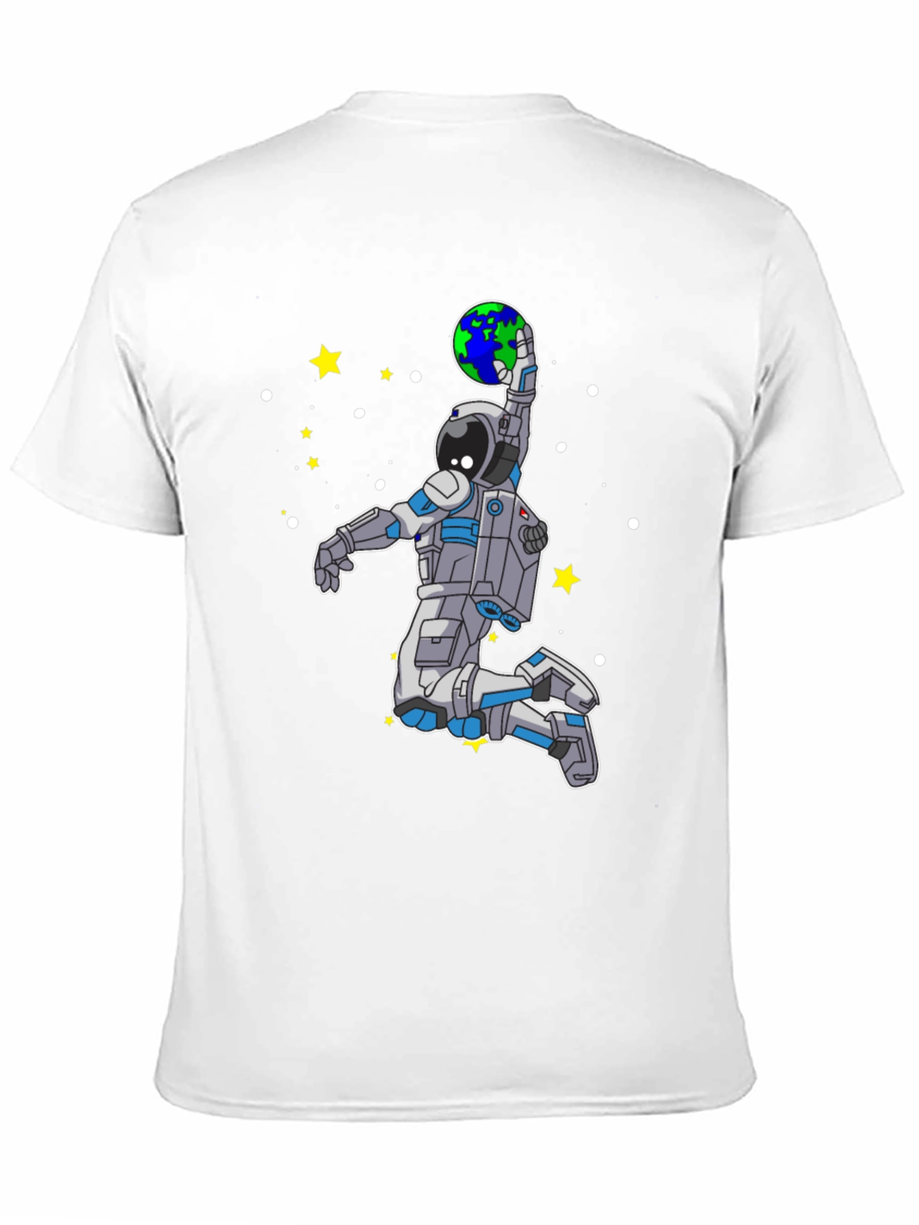Astronaut Slam Dunking Earth T-Shirt