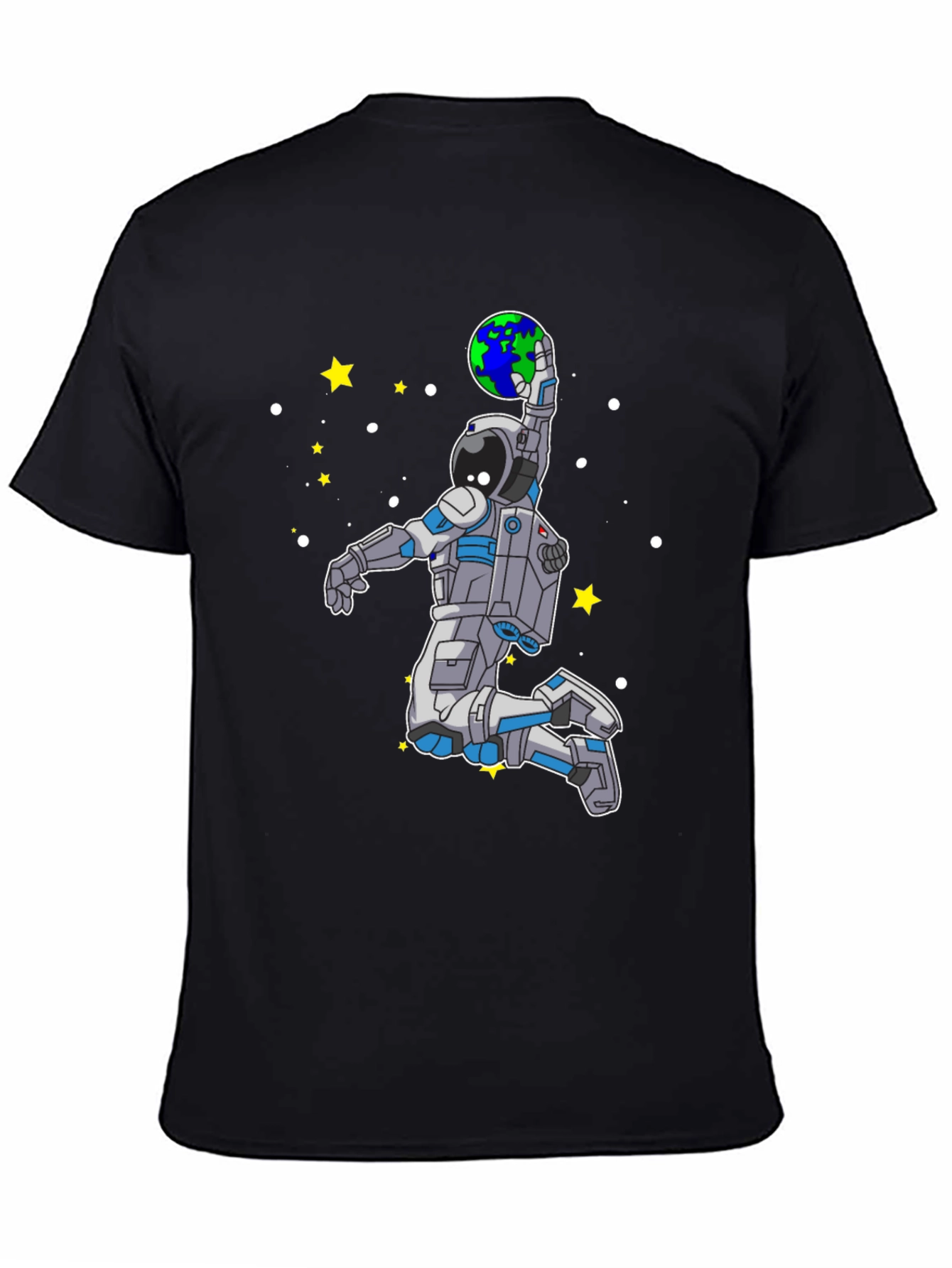 Astronaut Slam Dunking Earth T-Shirt