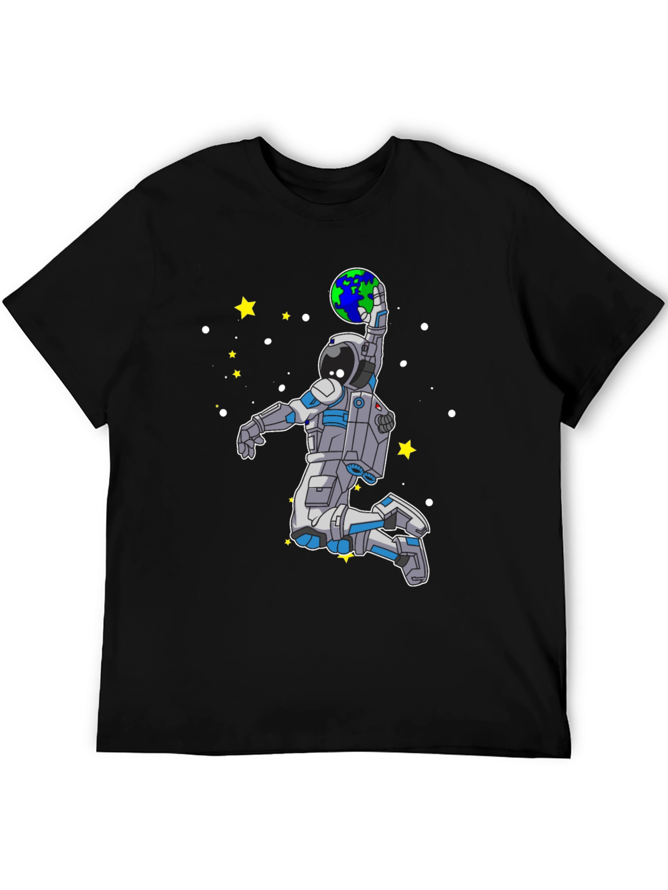 Astronaut Slam Dunking Earth T-Shirt