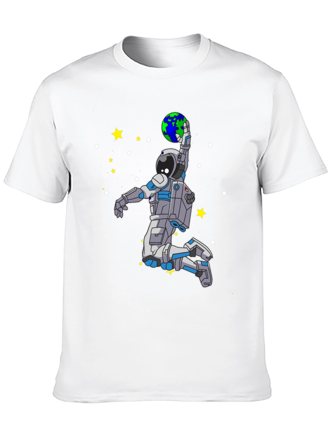 Astronaut Slam Dunking Earth T-Shirt