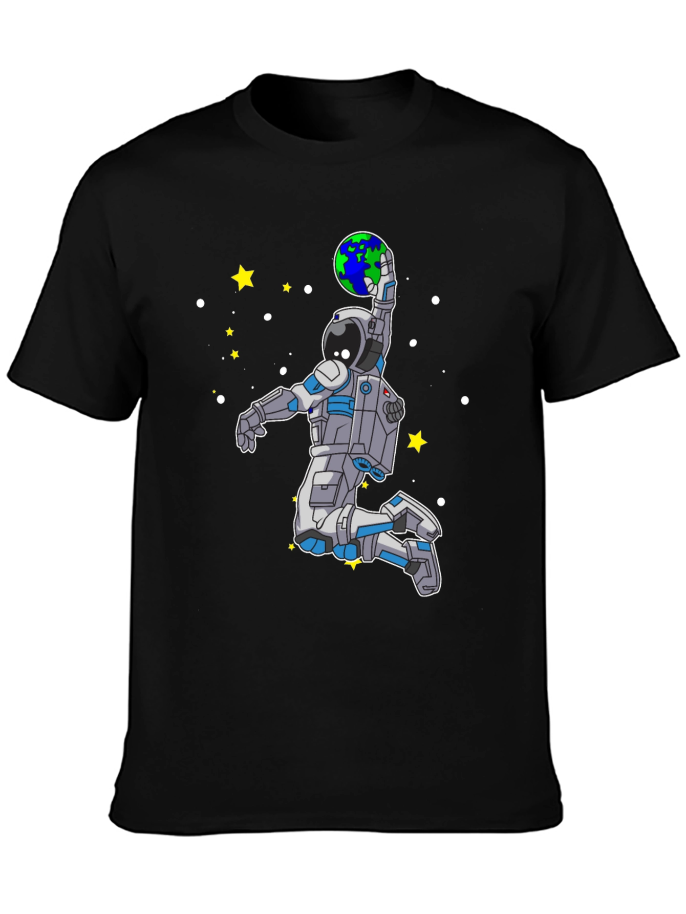Astronaut Slam Dunking Earth T-Shirt