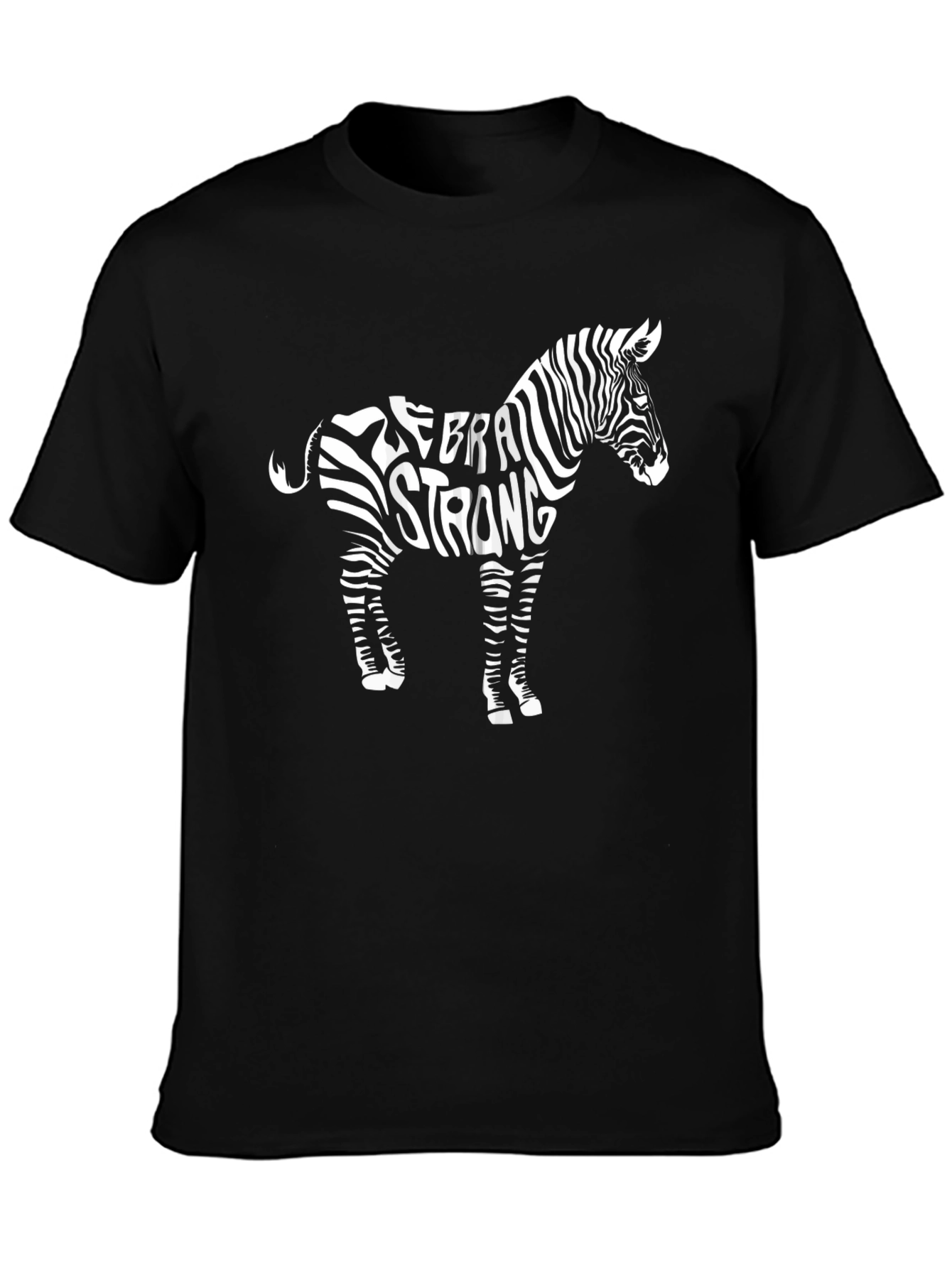 Zebra Strong Graphic Tee - Bold Animal Print