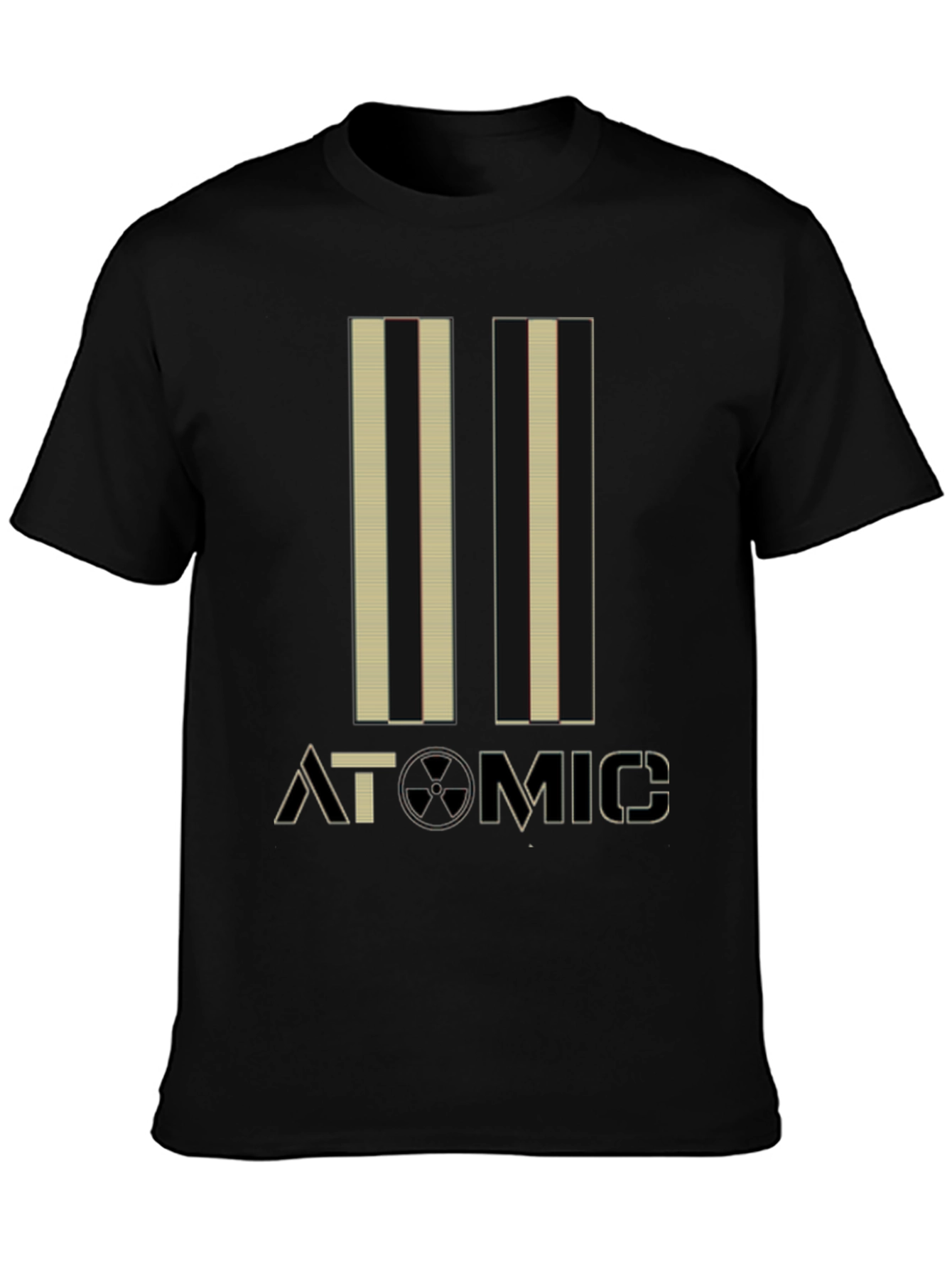 Atomic Graphic Print Black Tee