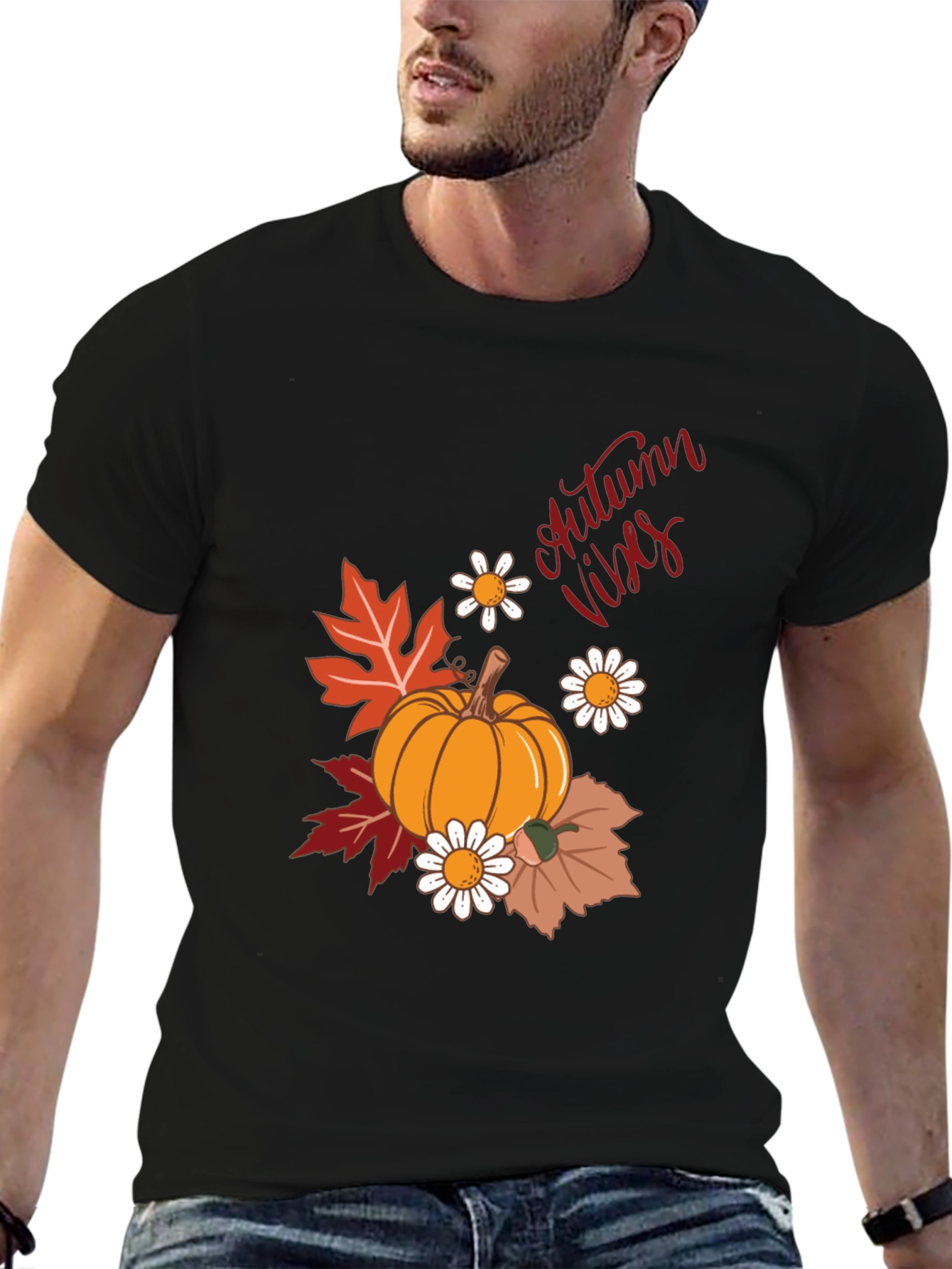 Autumn Vibes Pumpkin T-Shirt