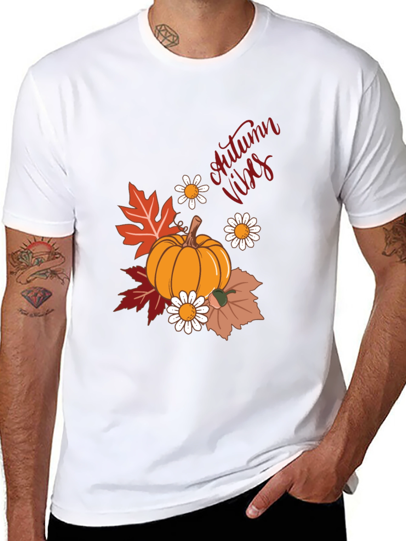 Autumn Vibes Pumpkin T-Shirt