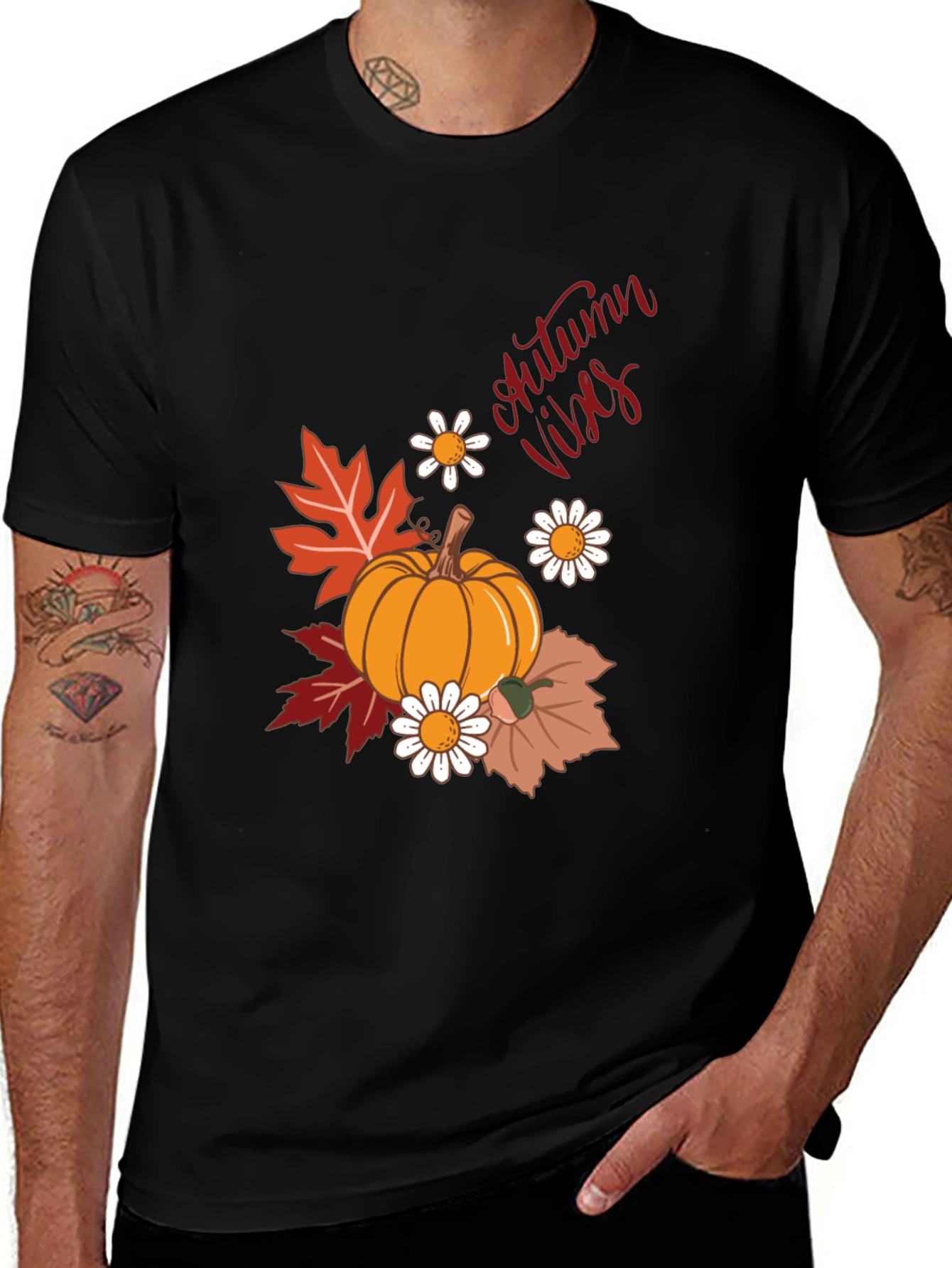 Autumn Vibes Pumpkin T-Shirt