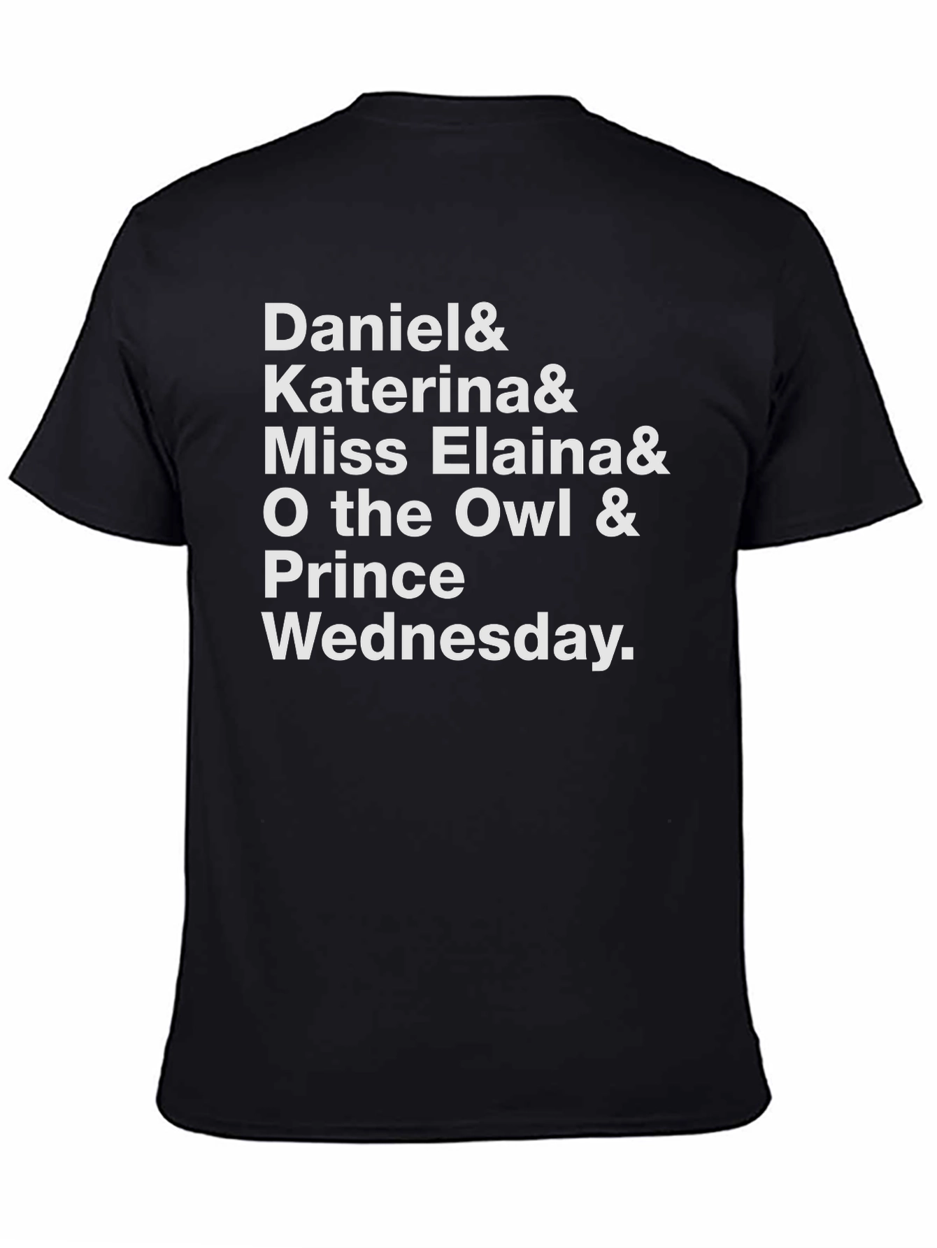 Daniel & Friends Black Graphic T-Shirt