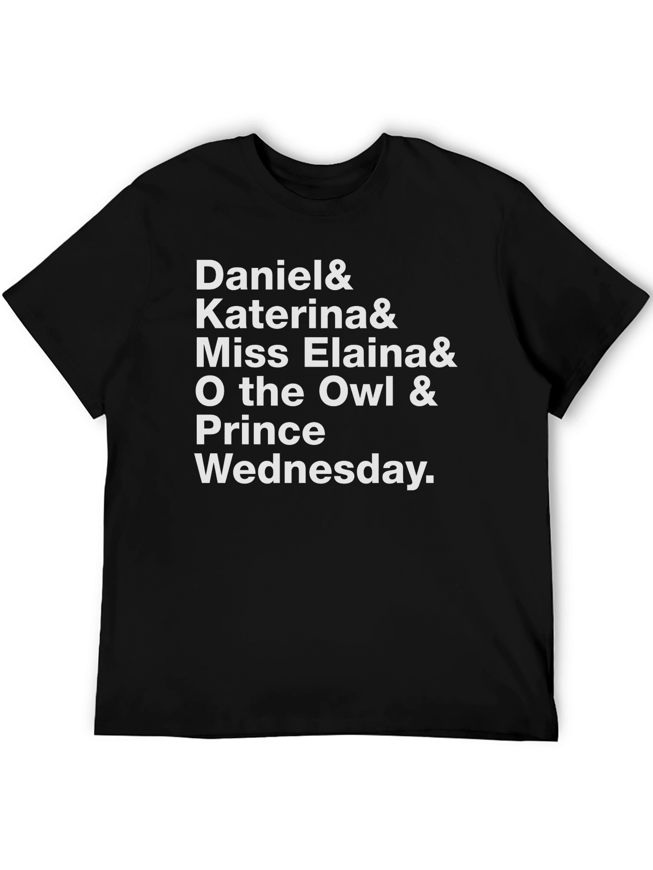 Daniel & Friends Black Graphic T-Shirt
