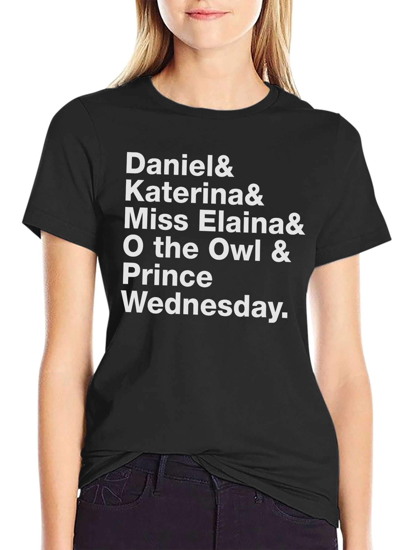 Daniel & Friends Black Graphic T-Shirt