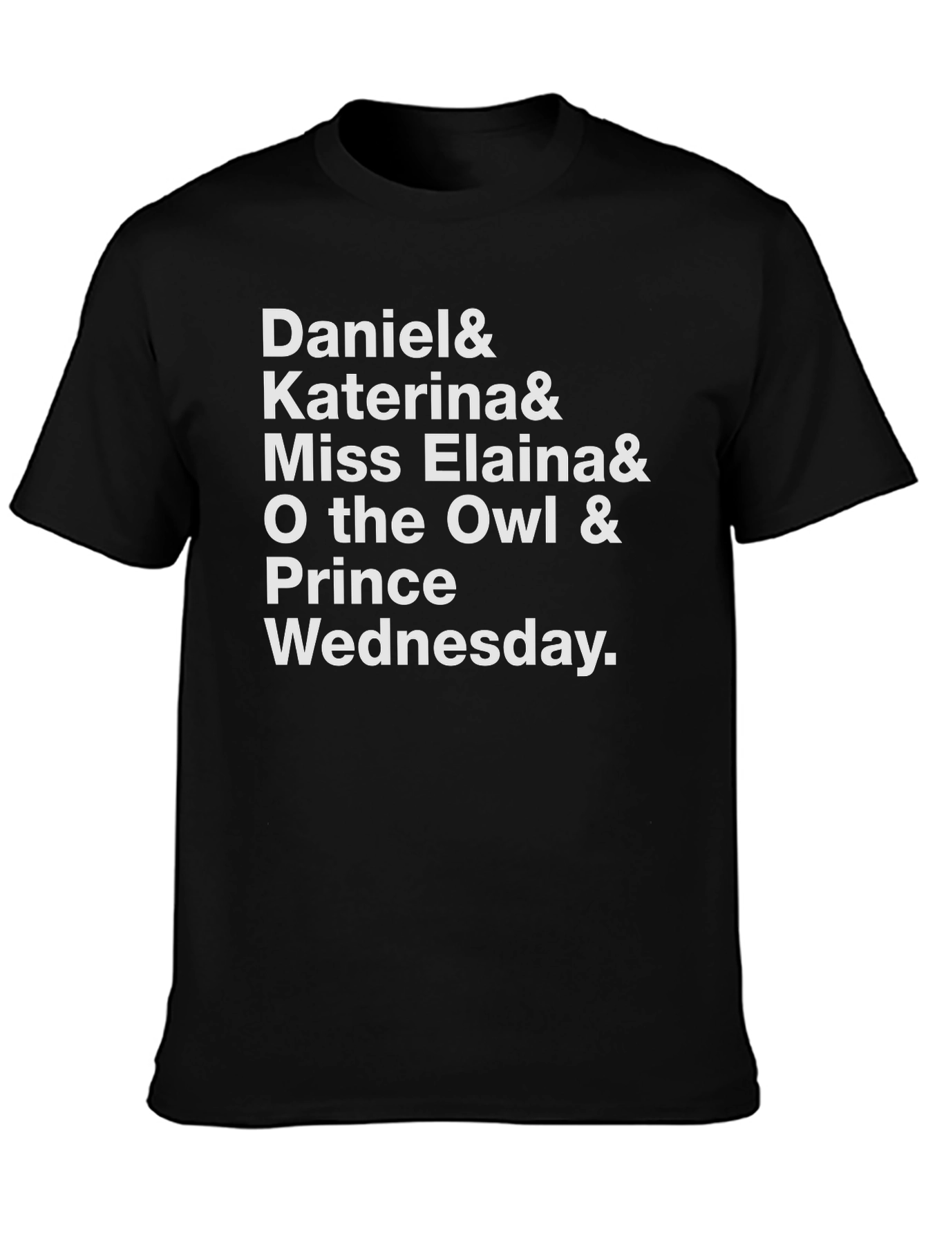 Daniel & Friends Black Graphic T-Shirt