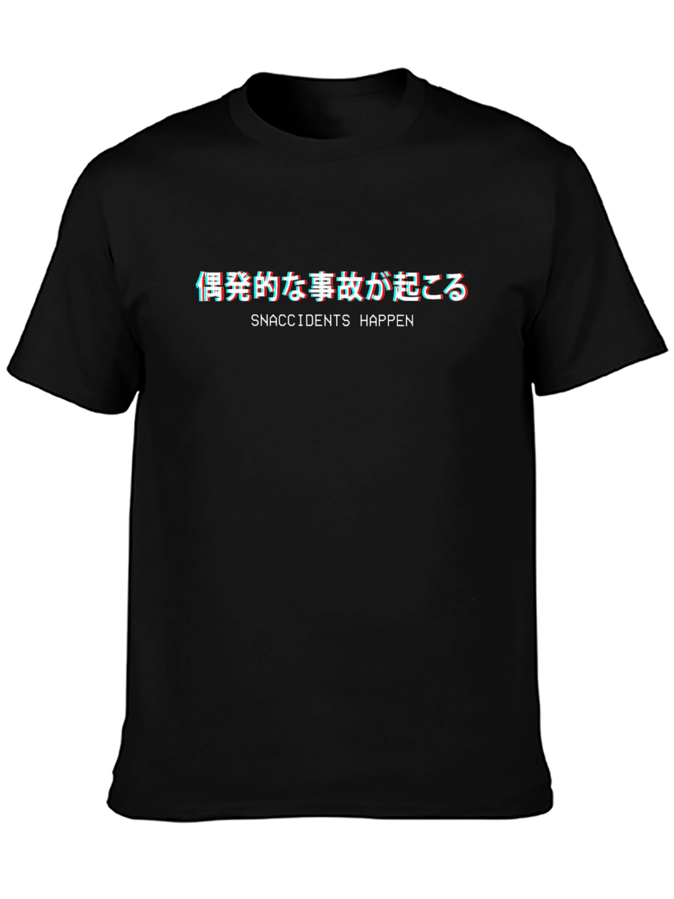Snaccidents Happen Graphic T-Shirt - Black