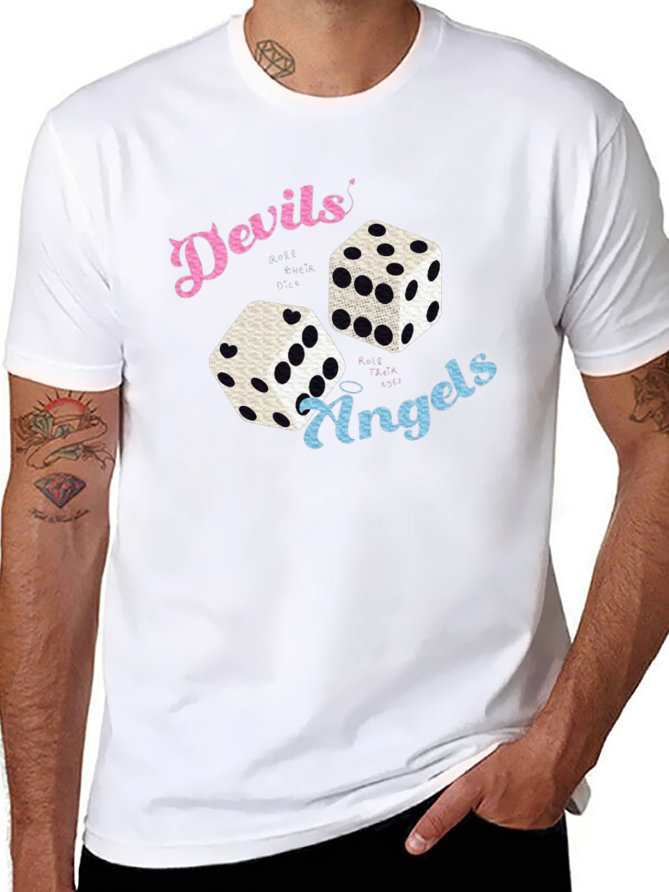 Devils & Angels Dice Graphic Tee