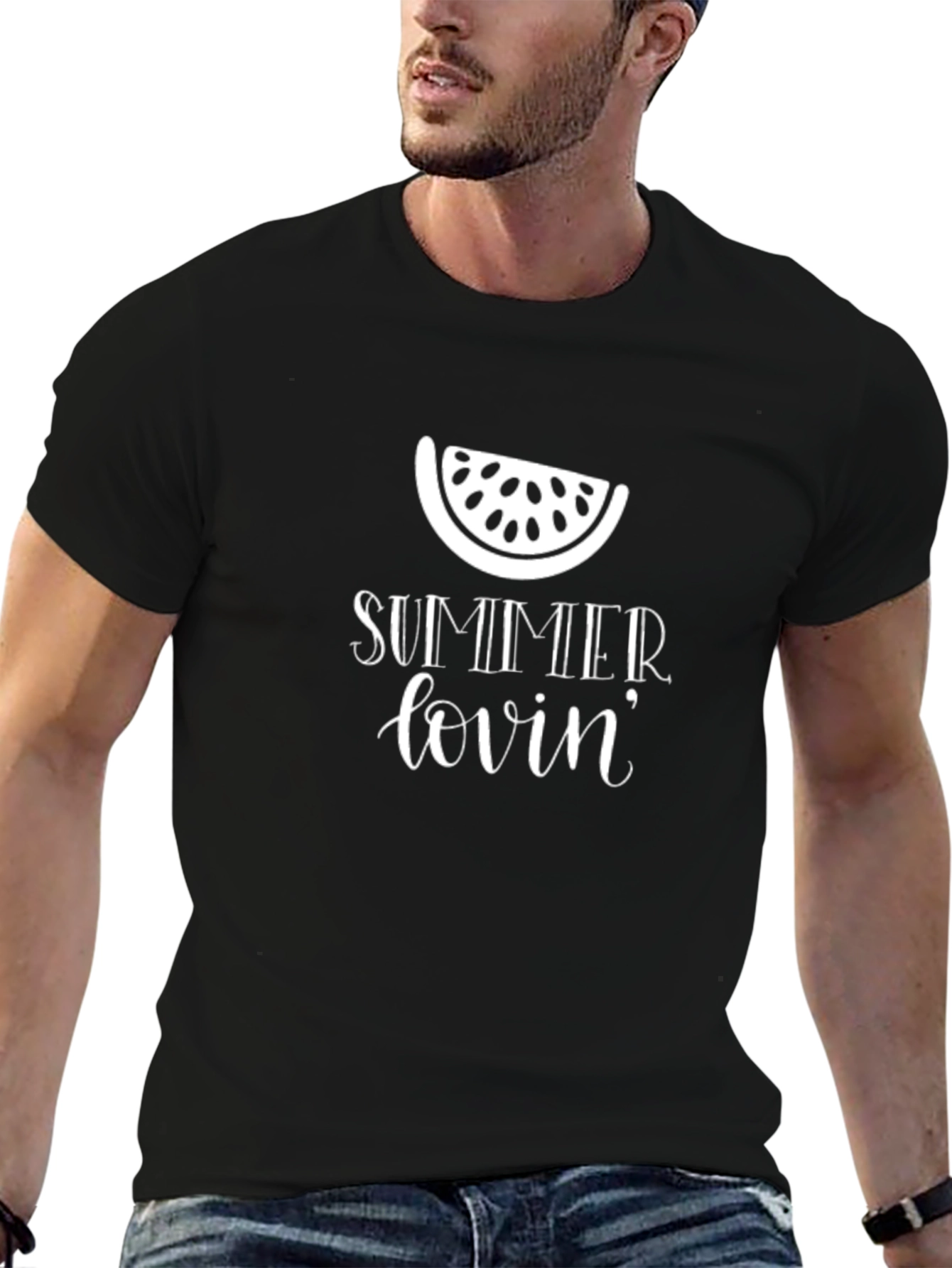 Summer Lovin Graphic Tee - Black Casual Shirt
