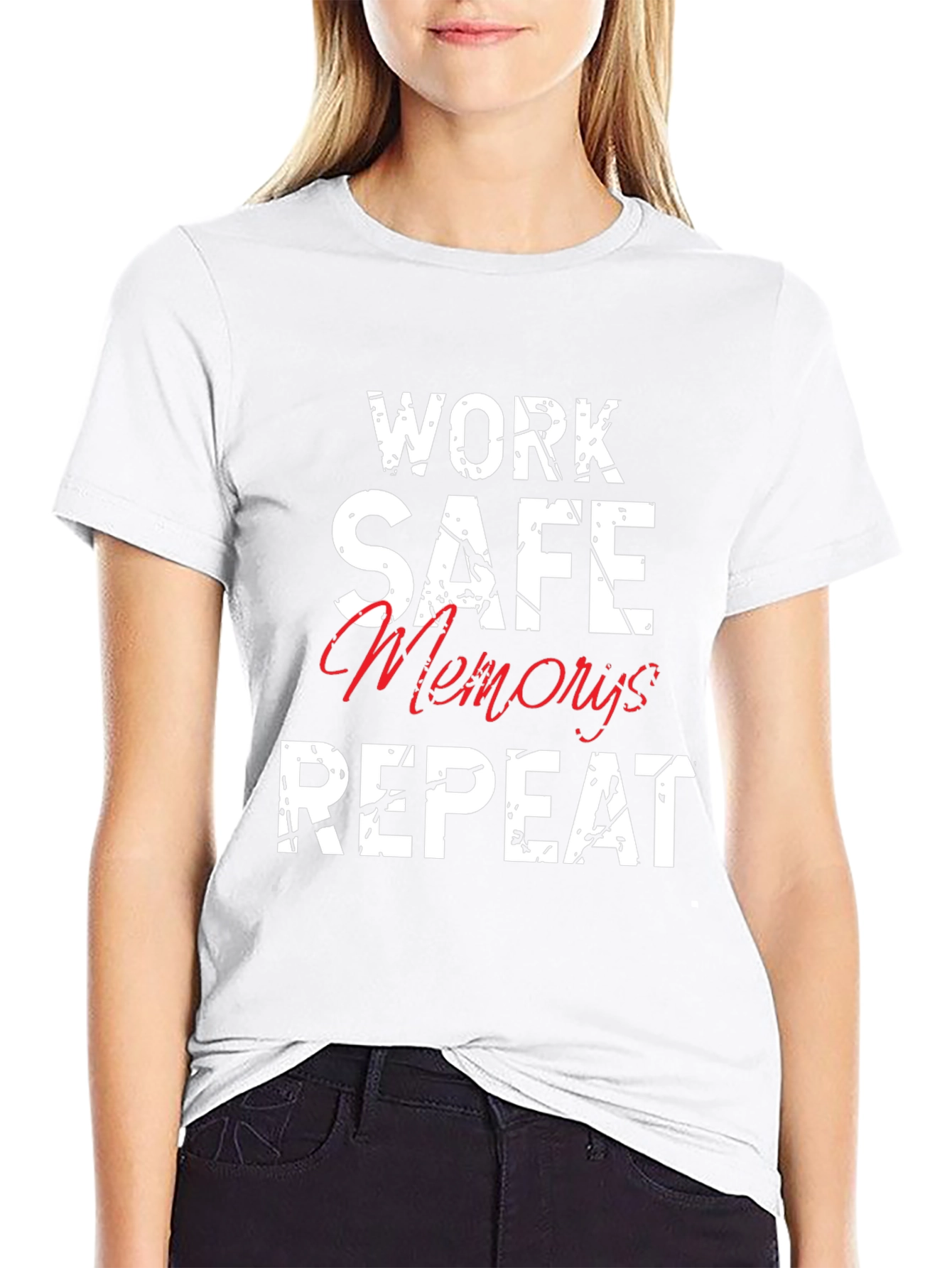 Work Safe Memories Repeat Graphic Tee