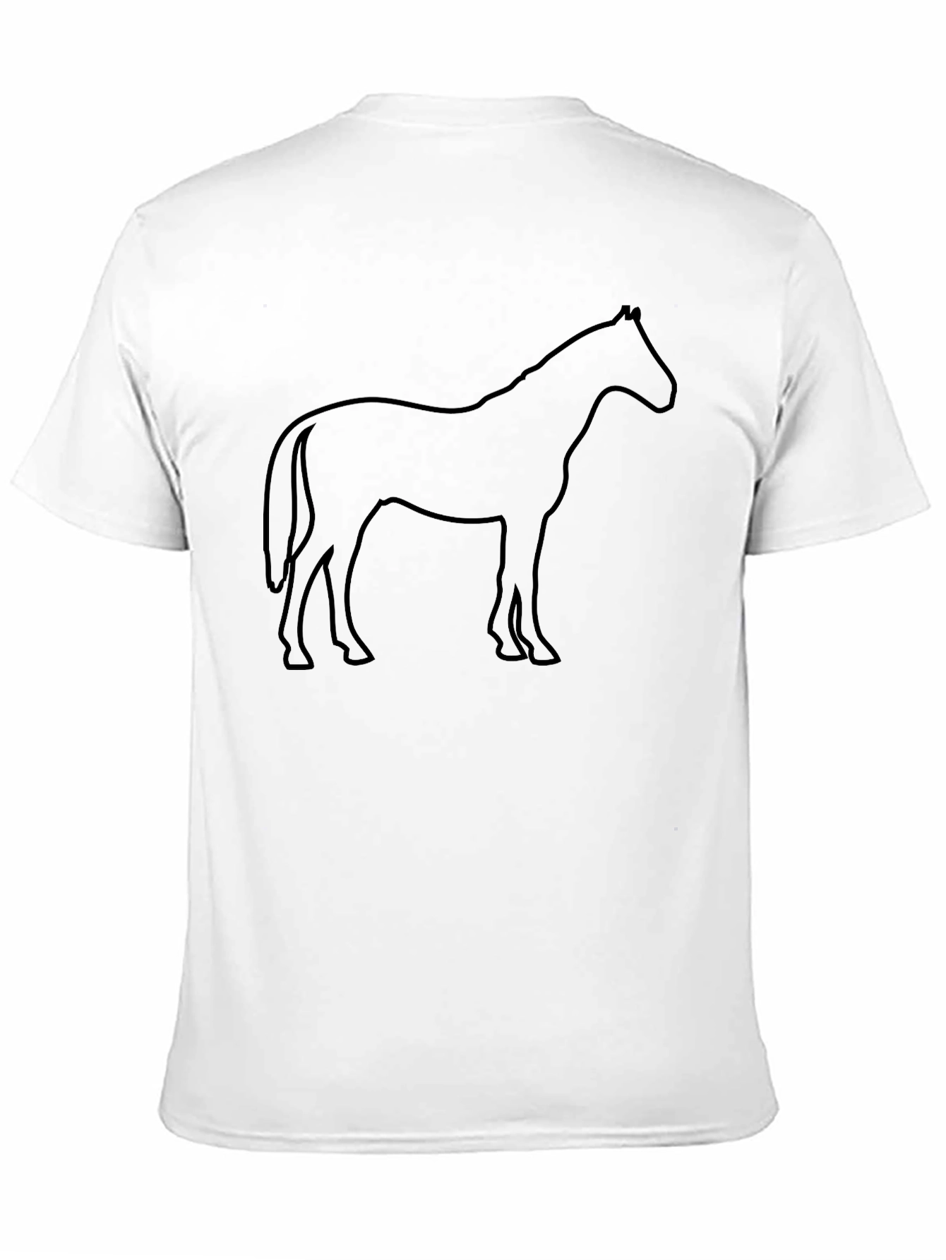 Black Horse Silhouette T-Shirt