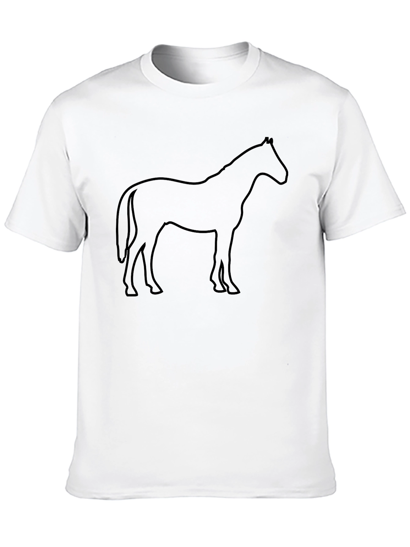 Black Horse Silhouette T-Shirt