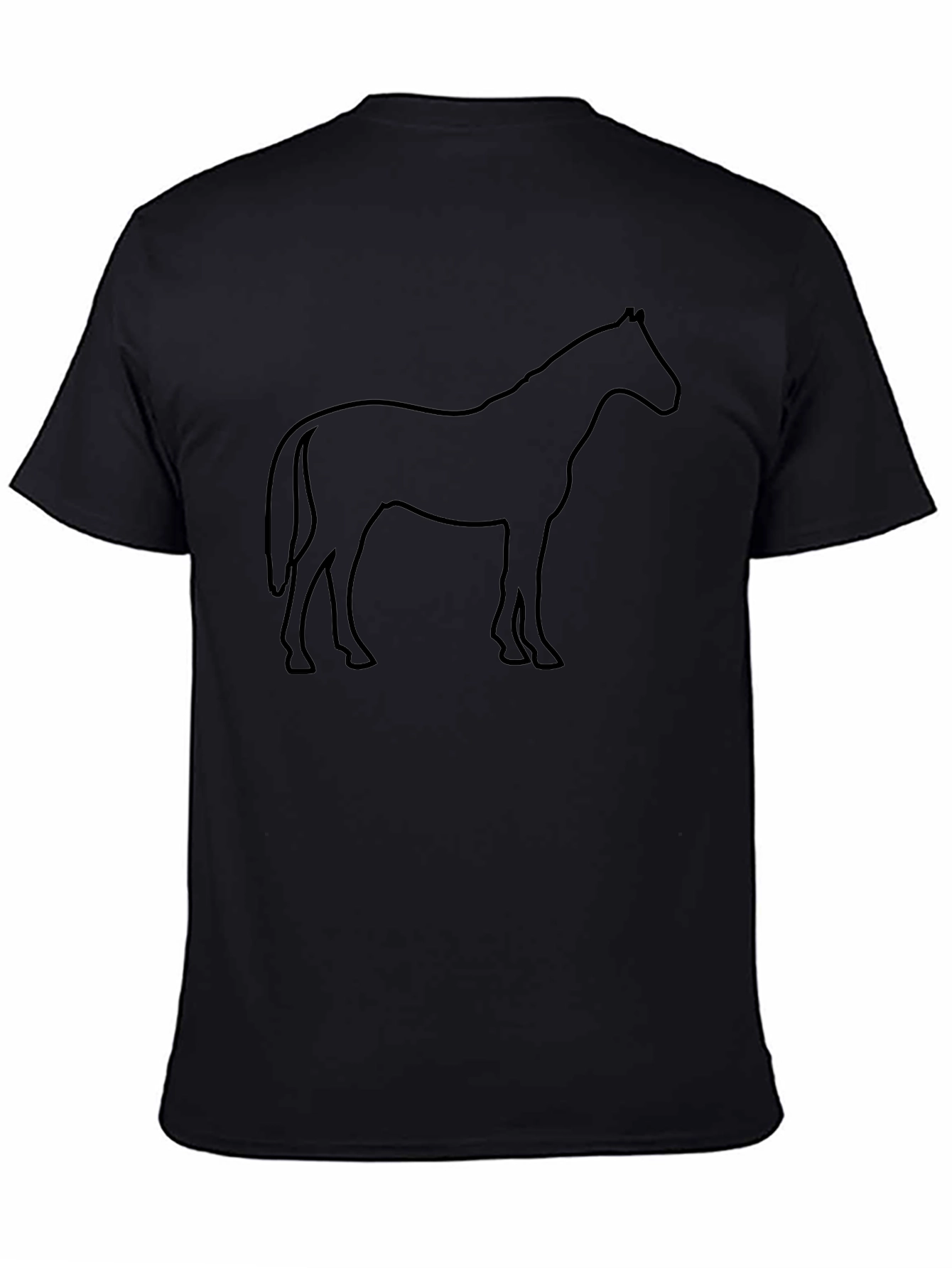 Black Horse Silhouette T-Shirt