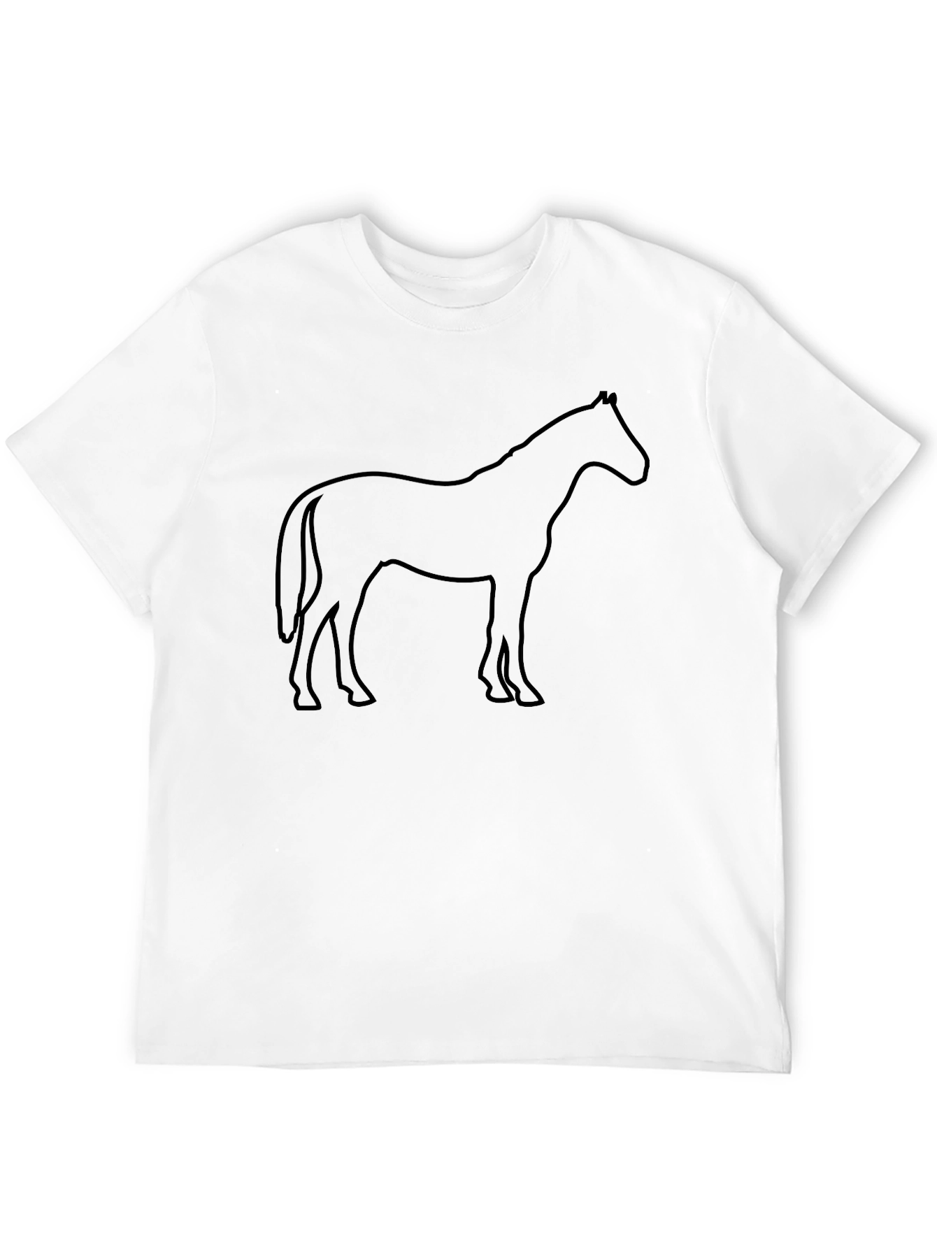 Black Horse Silhouette T-Shirt