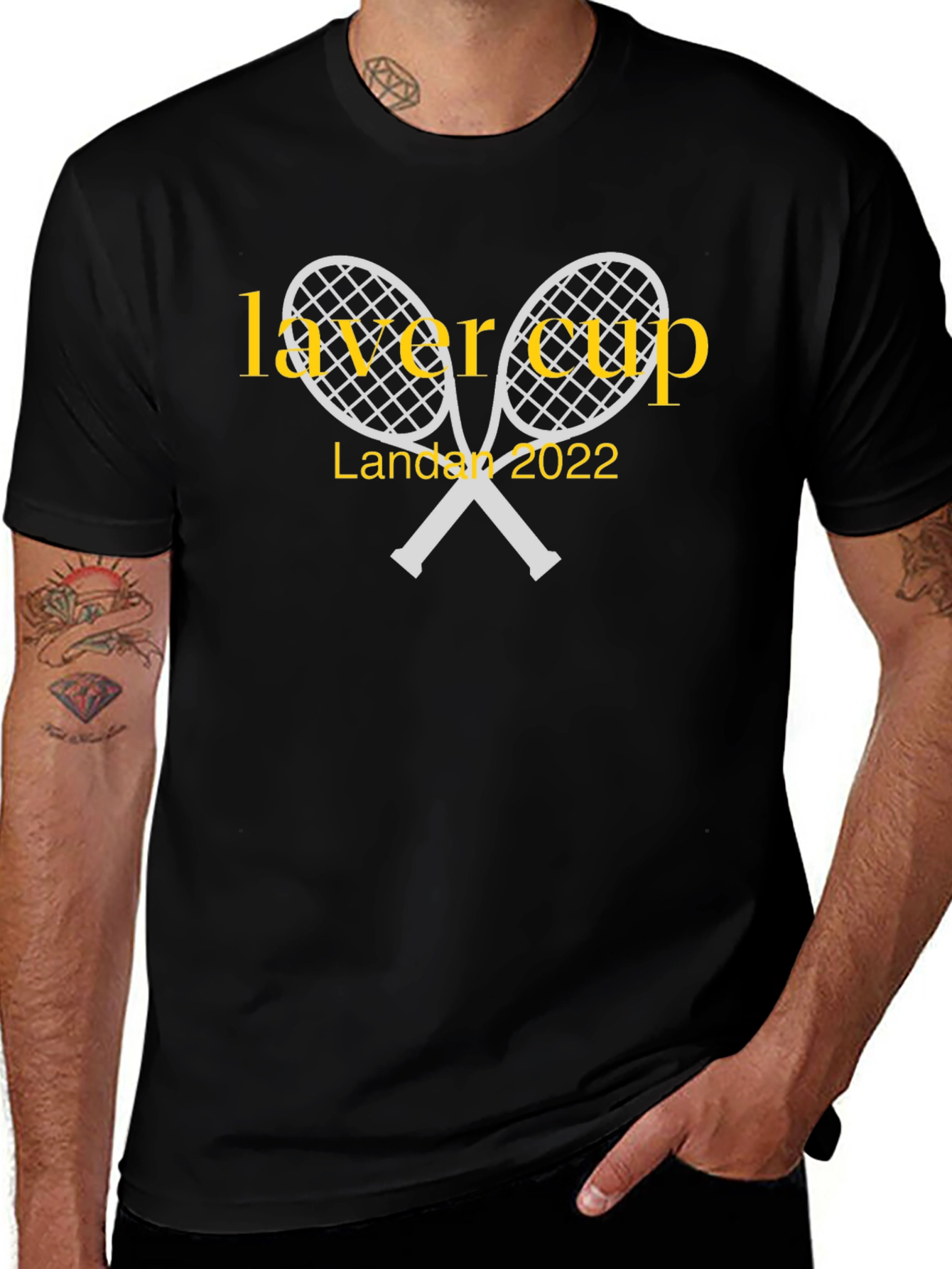 Laver Cup London 2022 Black T-Shirt