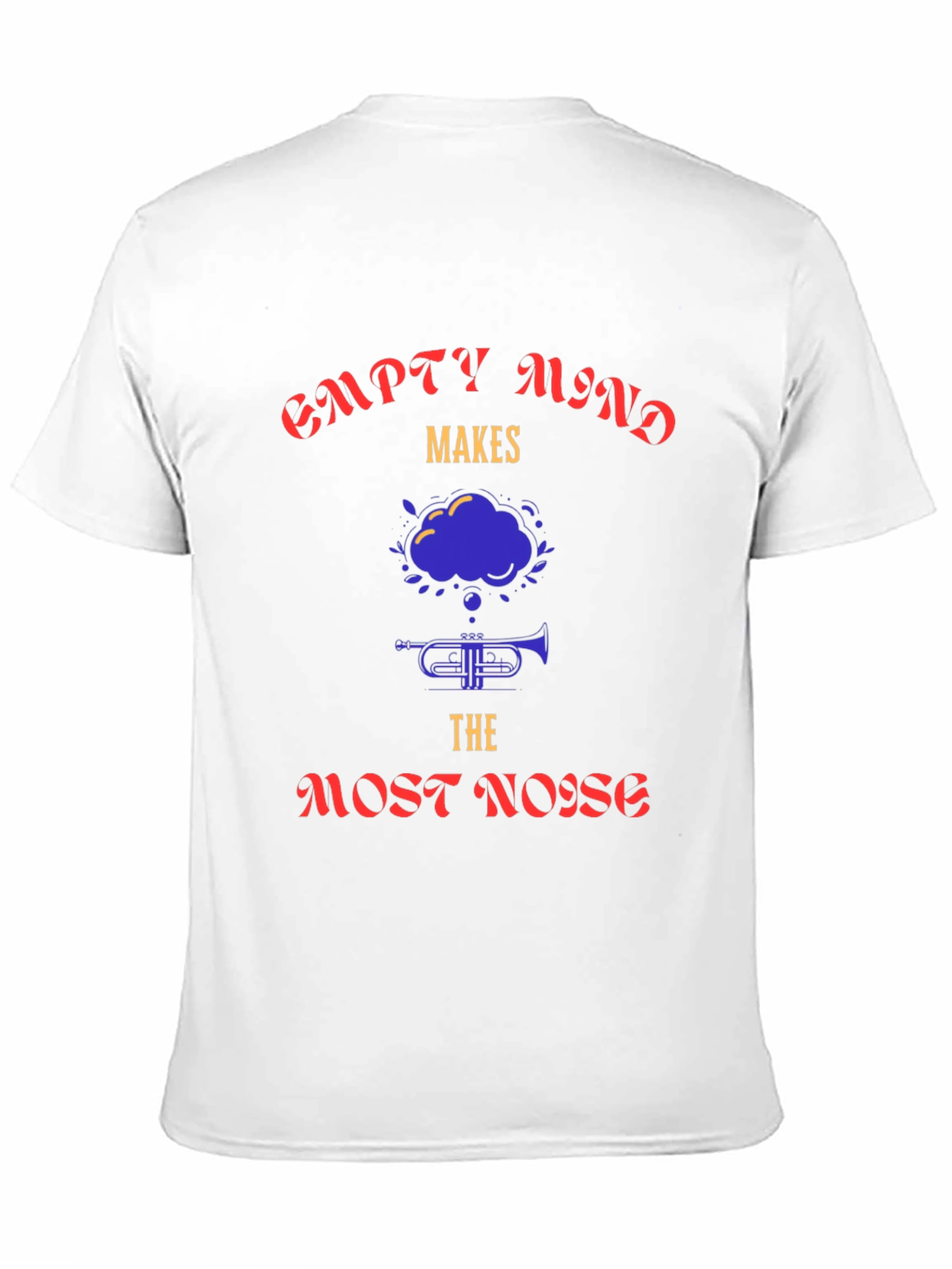 Empty Mind Makes The Most Noise Black Graphic Tee