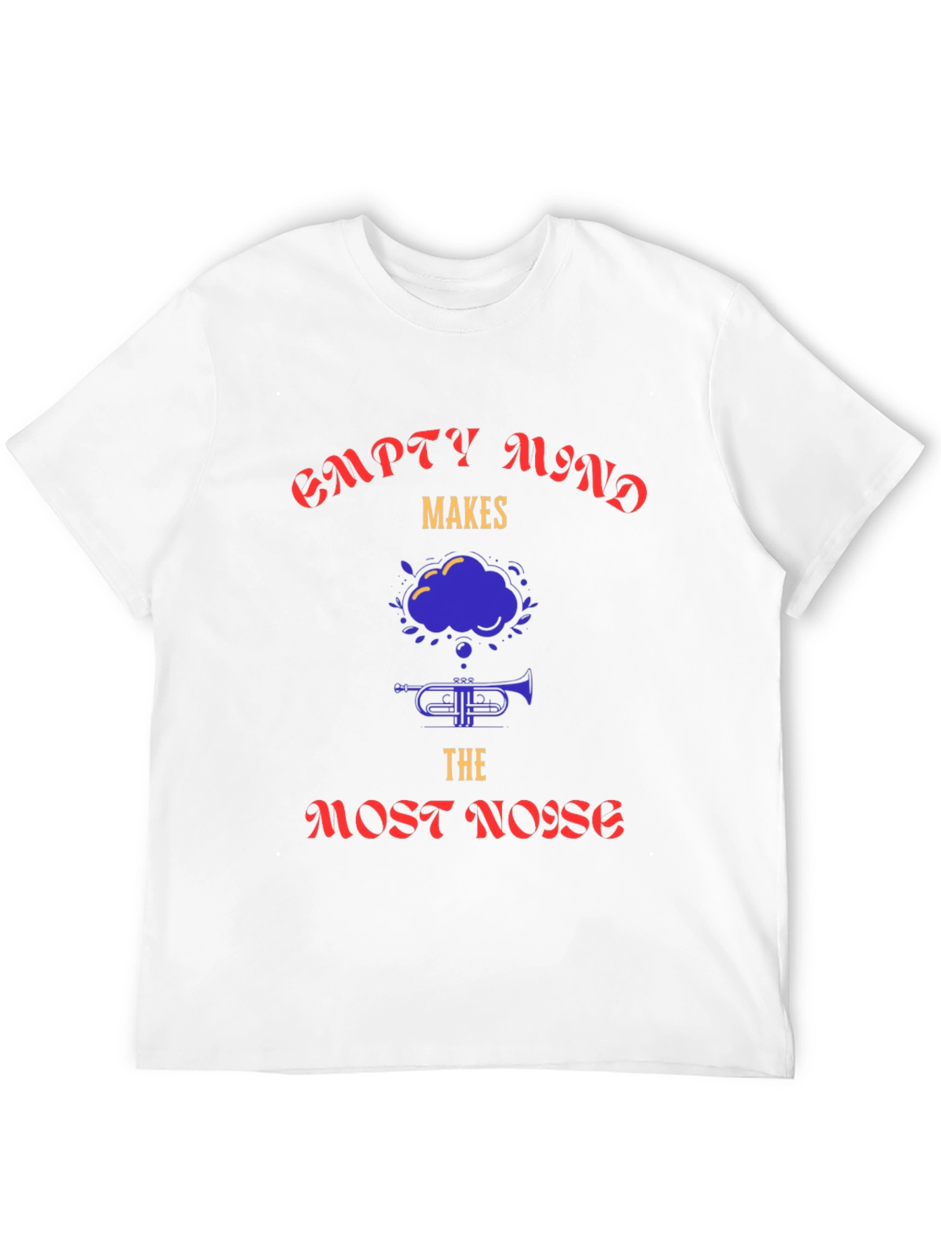 Empty Mind Makes The Most Noise Black Graphic Tee