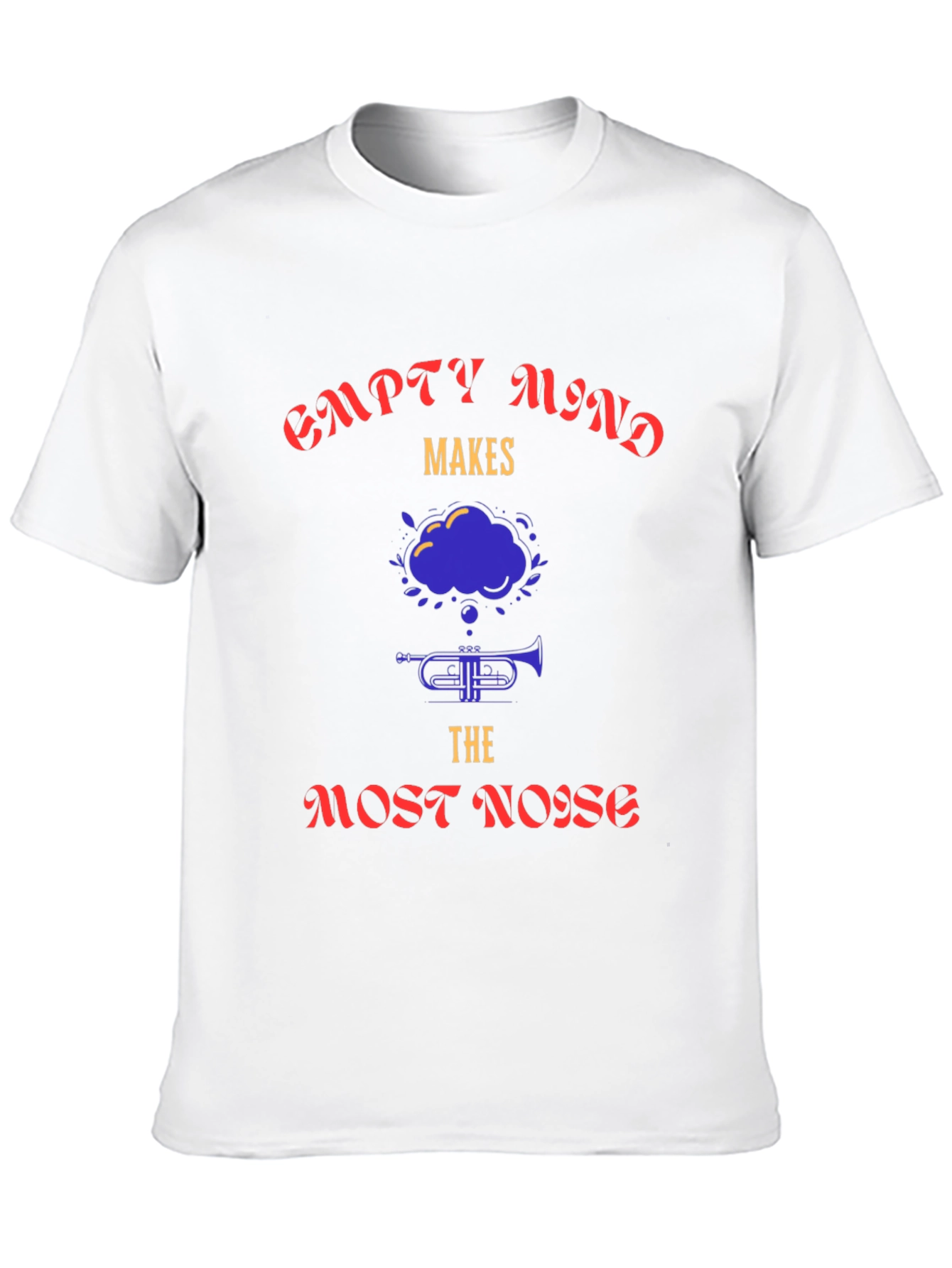 Empty Mind Makes The Most Noise Black Graphic Tee
