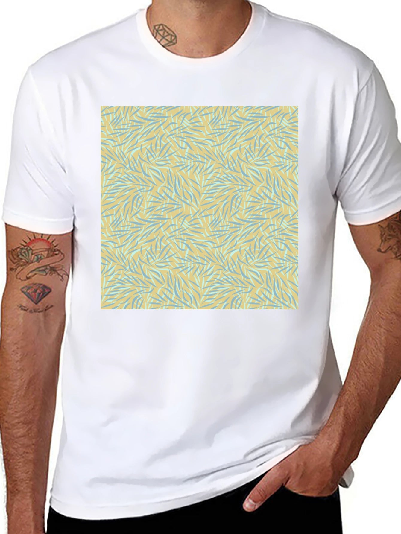 Trendy Patterned Tee - Stylish Casual Wear