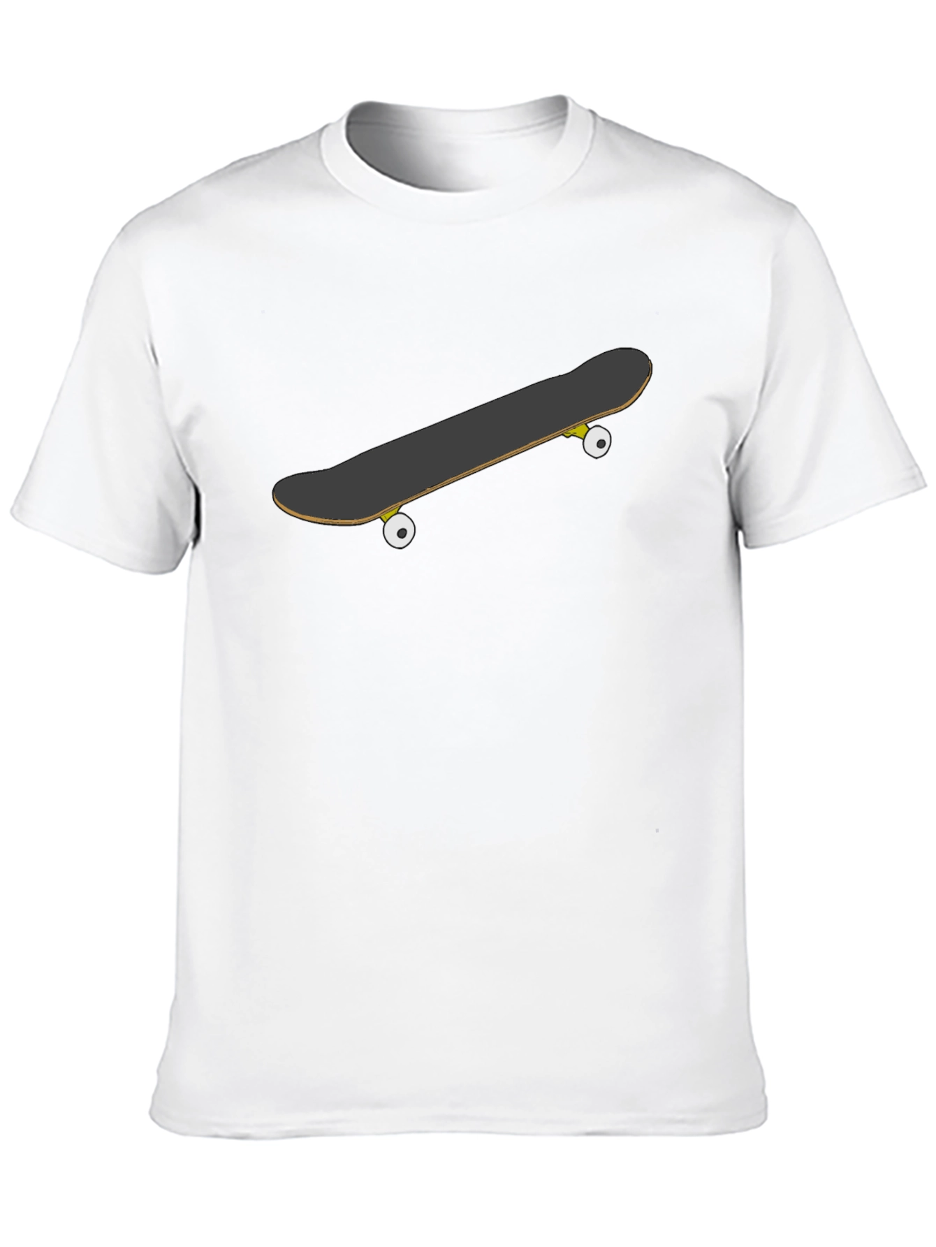Skateboard Graphic Black T-Shirt - Casual Style