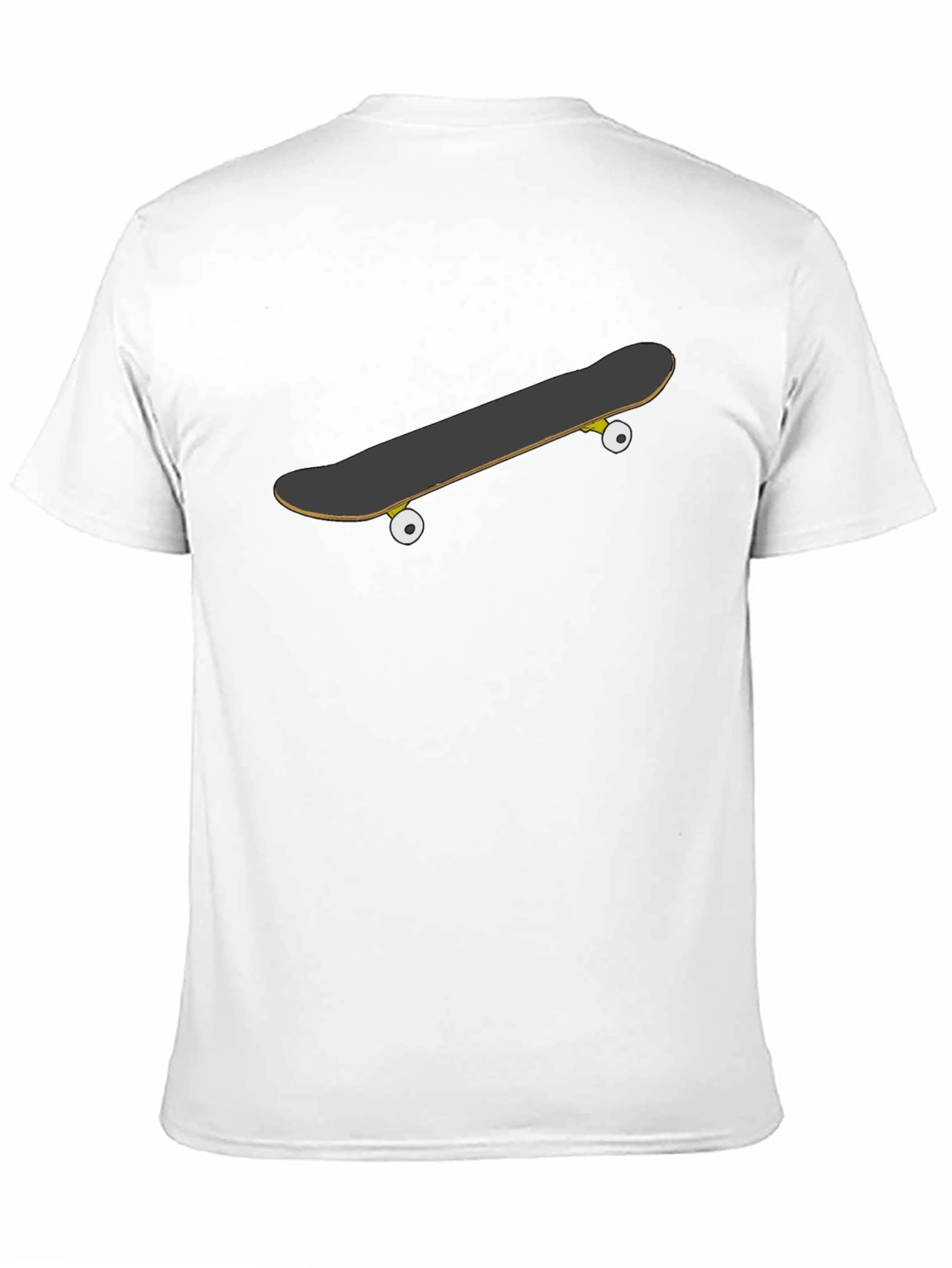 Skateboard Graphic Black T-Shirt - Casual Style